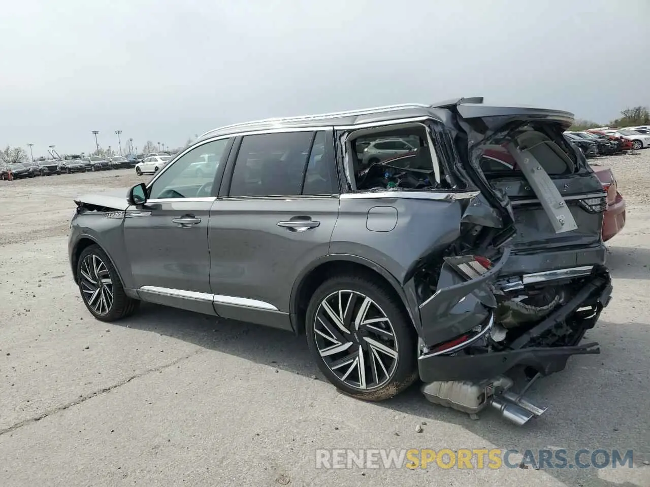 2 fotografías del automóvil dañado 5LM5J7XC4SGL11395 LINCOLN AVIATOR 2025