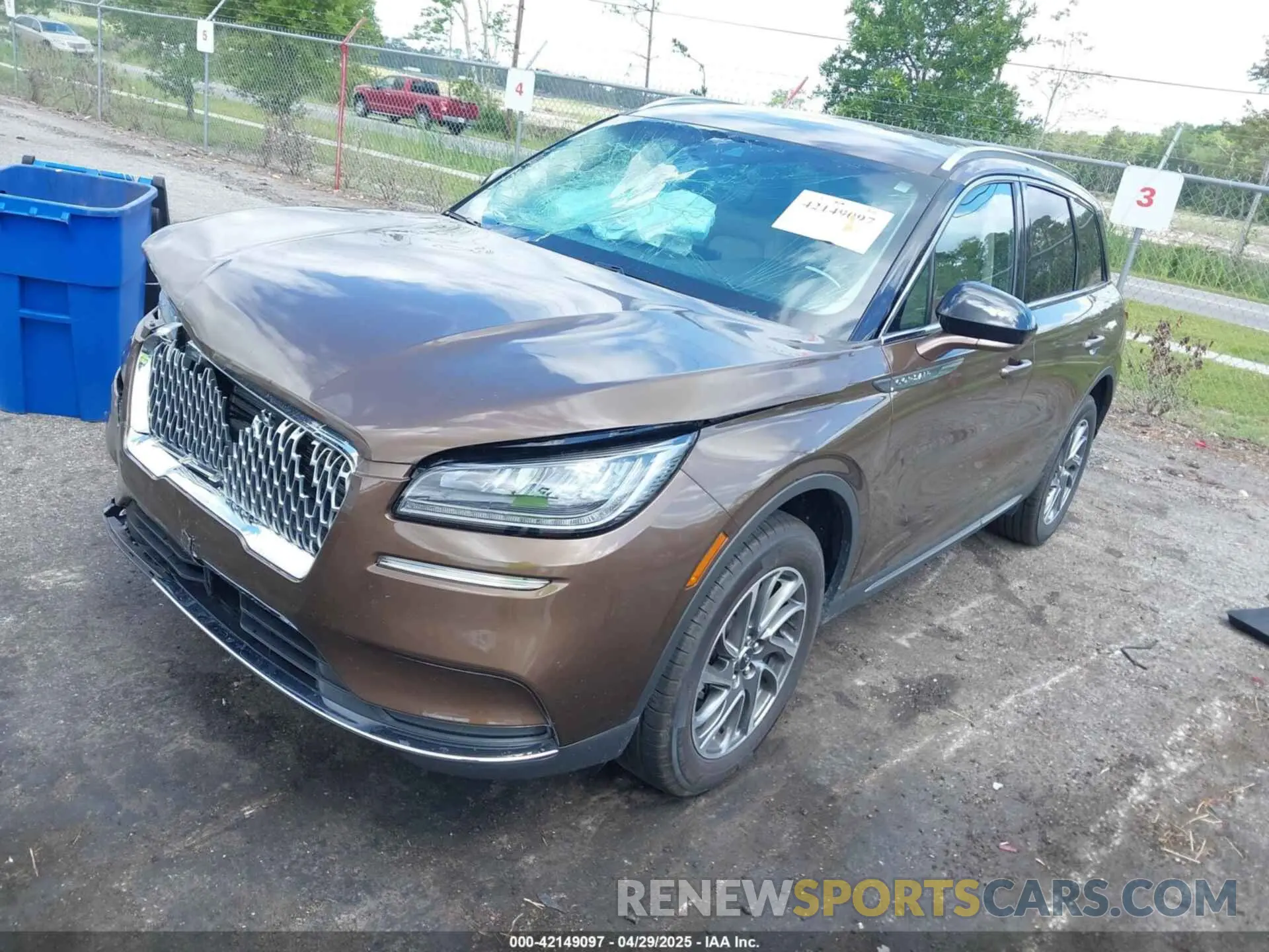 2 fotografías del automóvil dañado 5LMCJ1C96NUL11922 LINCOLN CORSAIR 2022