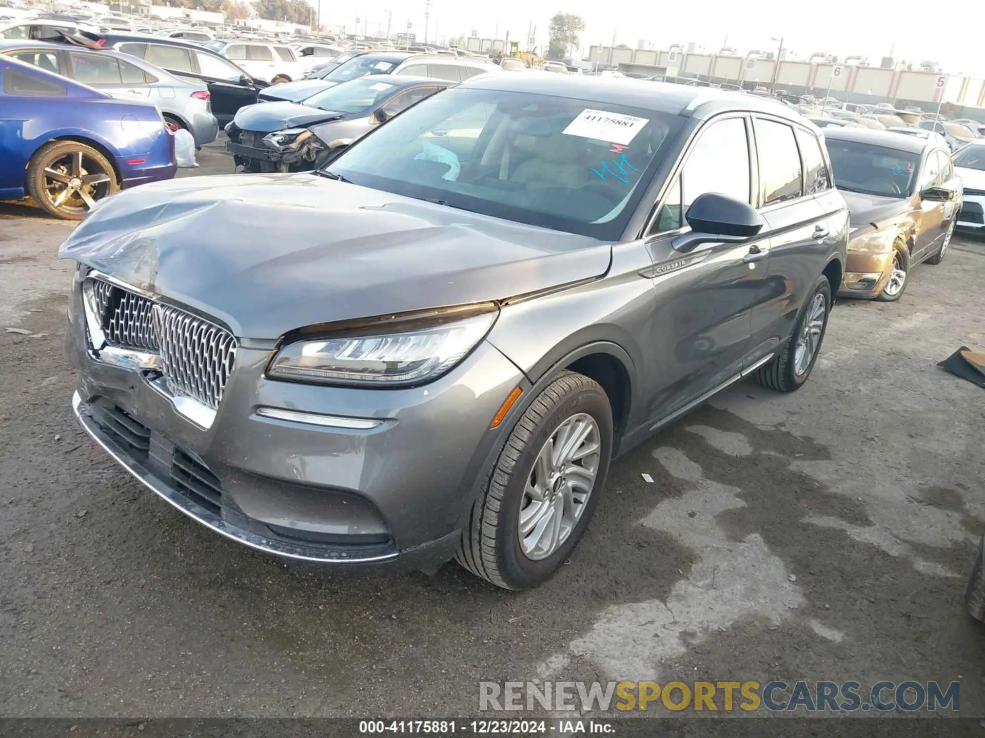2 fotografías del automóvil dañado 5LMCJ1C99NUL23580 LINCOLN CORSAIR 2022