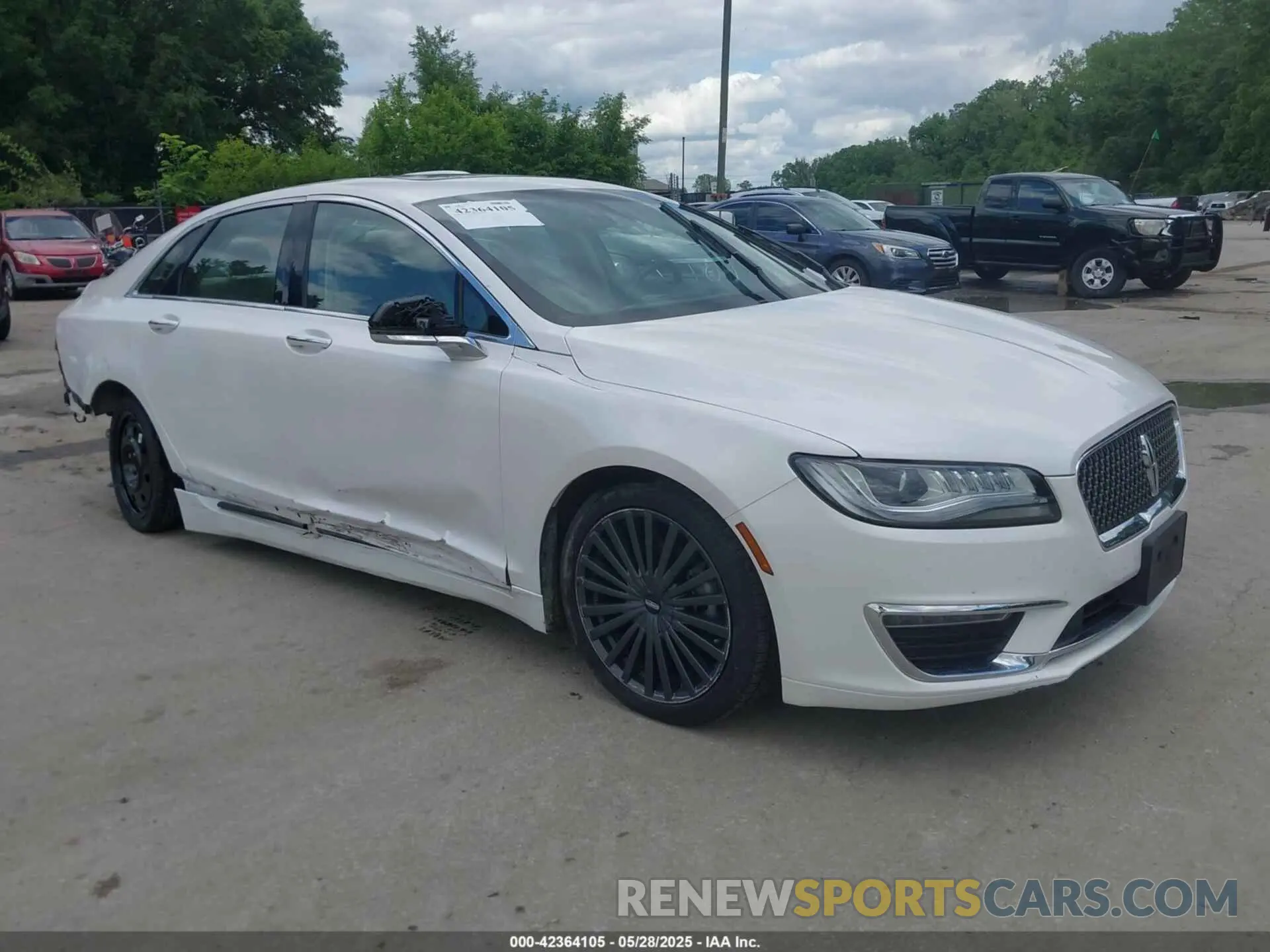1 fotografías del automóvil dañado 3LN6L5C98KR613877 LINCOLN MKZ 2019