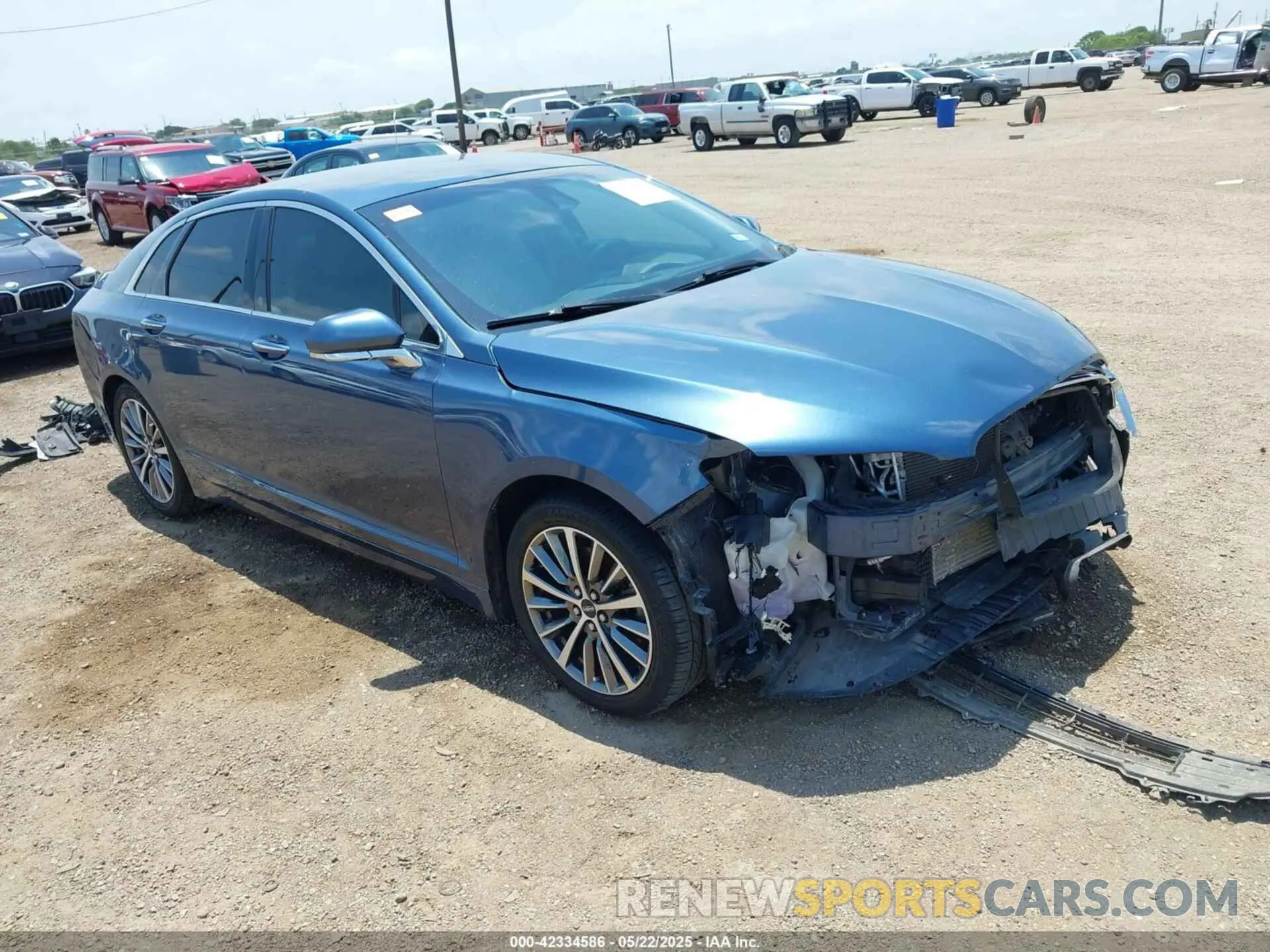 1 fotografías del automóvil dañado 3LN6L5C99KR601818 LINCOLN MKZ 2019