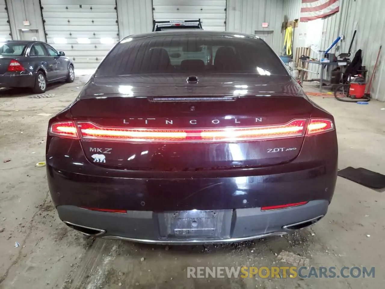 6 fotografías del automóvil dañado 3LN6L5D90KR628310 LINCOLN MKZ 2019