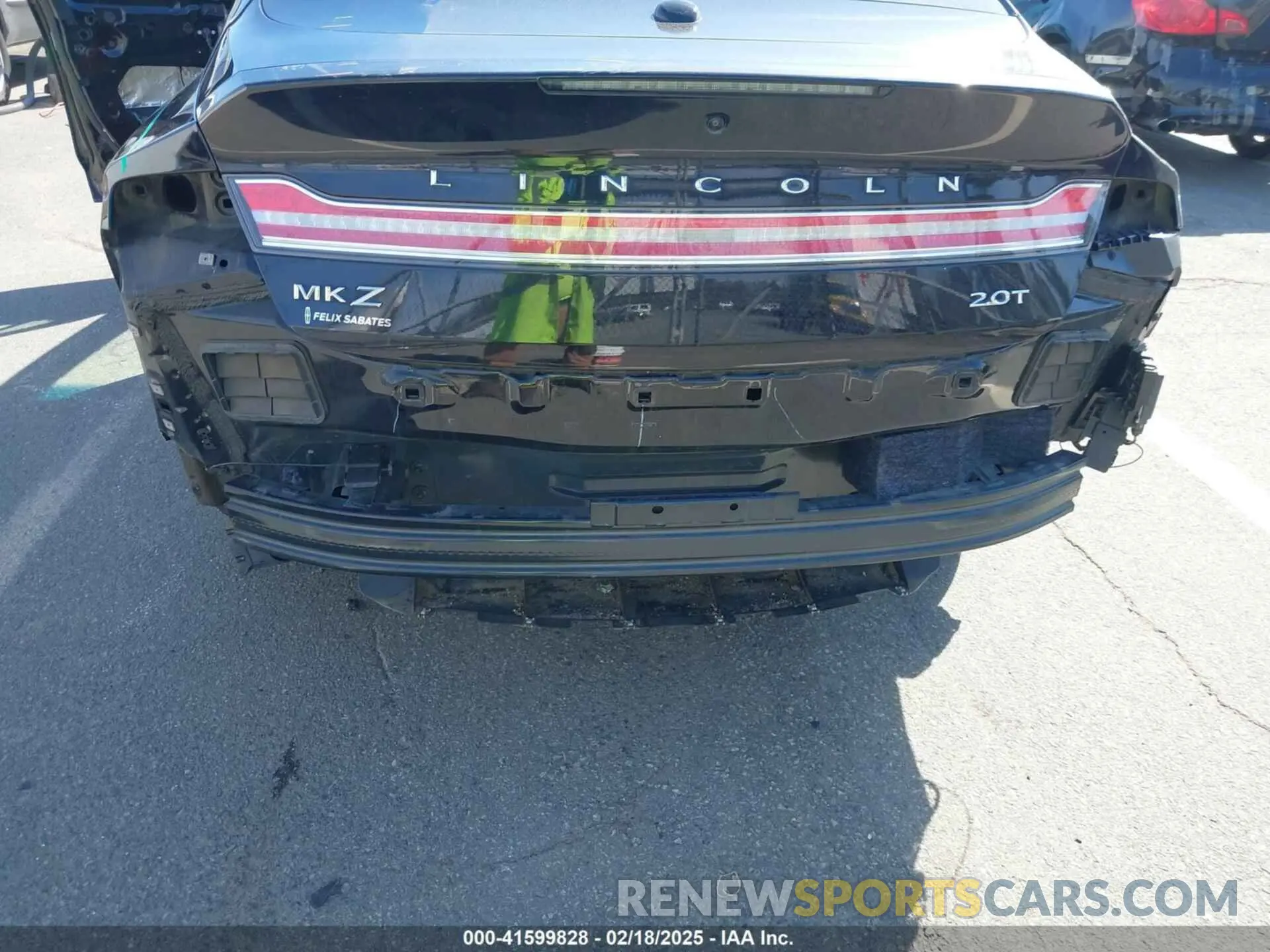 6 fotografías del automóvil dañado 3LN6L5E94KR610634 LINCOLN MKZ 2019