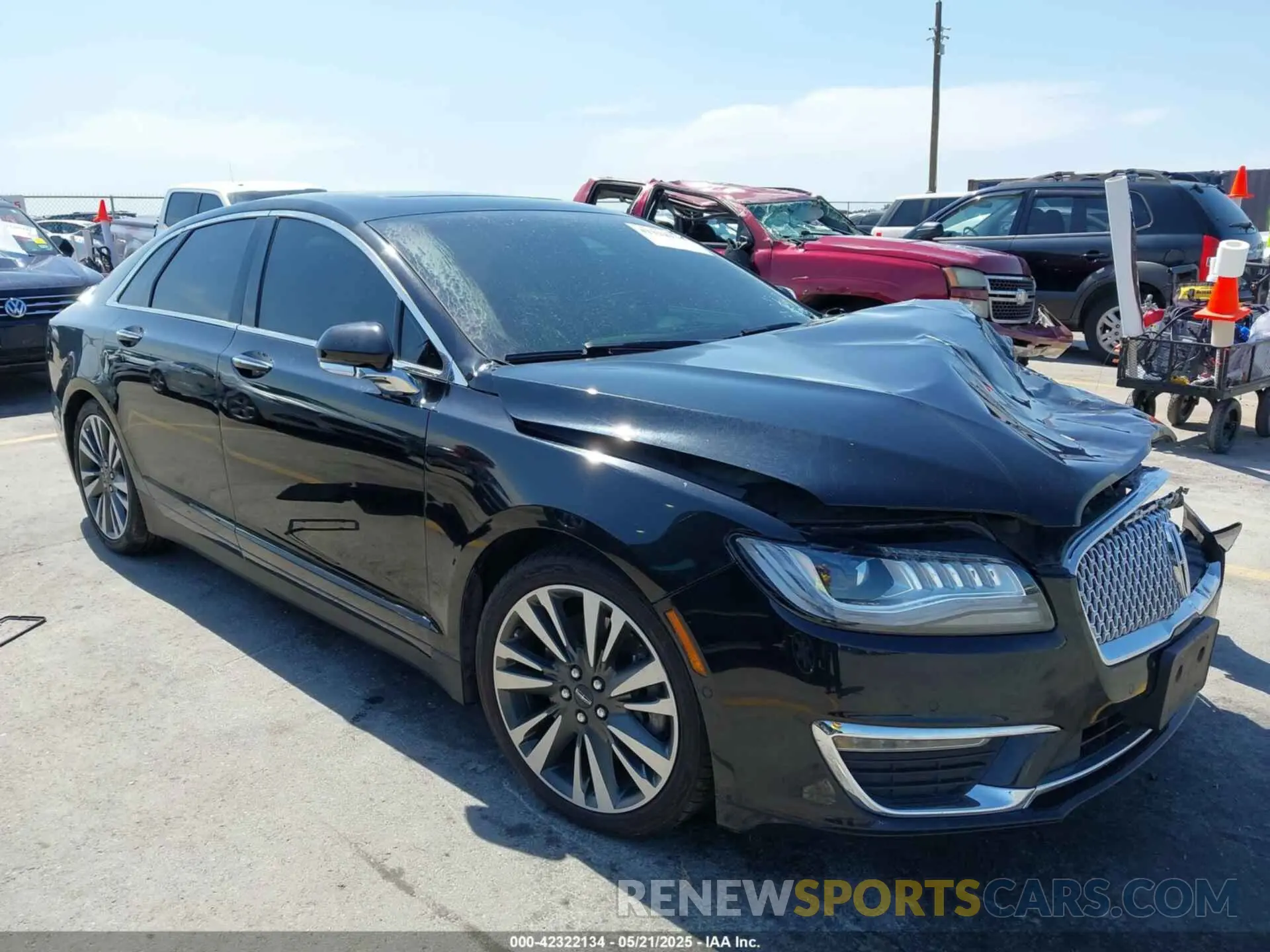 1 fotografías del automóvil dañado 3LN6L5EC8KR629330 LINCOLN MKZ 2019