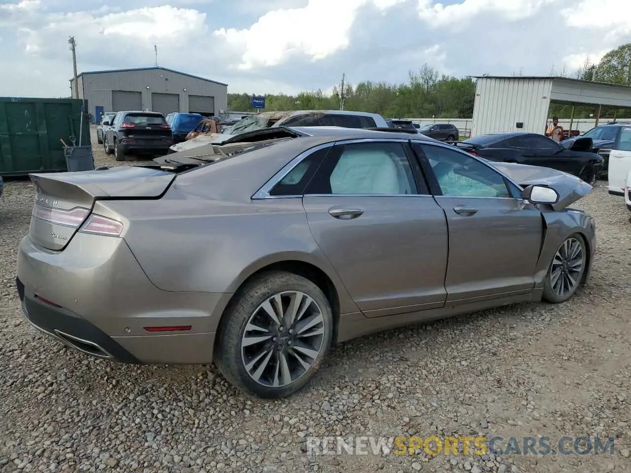 3 fotografías del automóvil dañado 3LN6L5F98KR618444 LINCOLN MKZ 2019