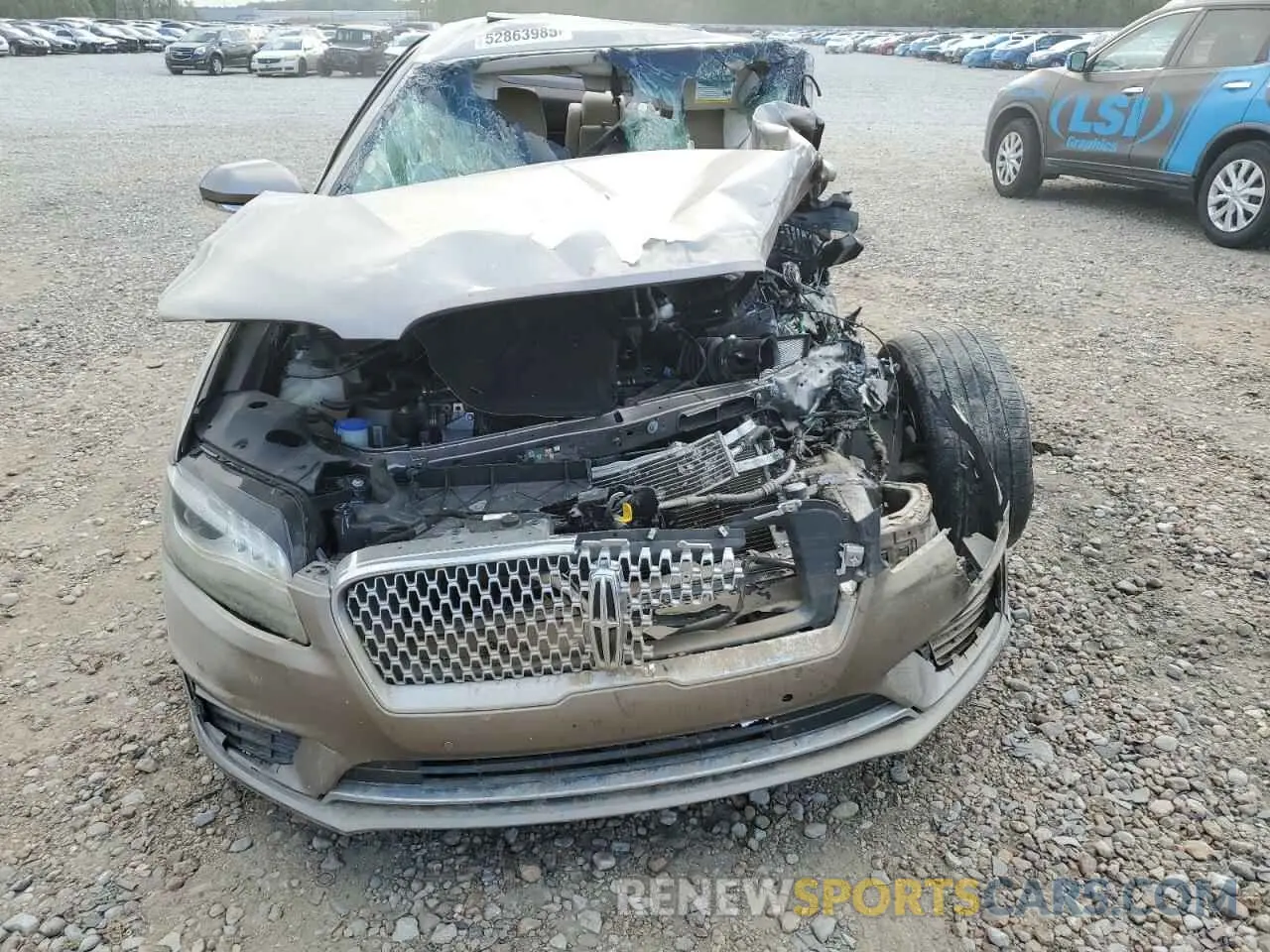 5 fotografías del automóvil dañado 3LN6L5F98KR618444 LINCOLN MKZ 2019