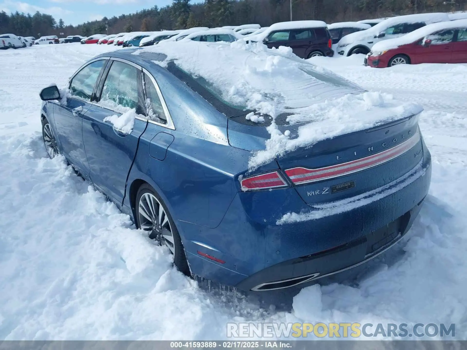 3 fotografías del automóvil dañado 3LN6L5F99KR631770 LINCOLN MKZ 2019