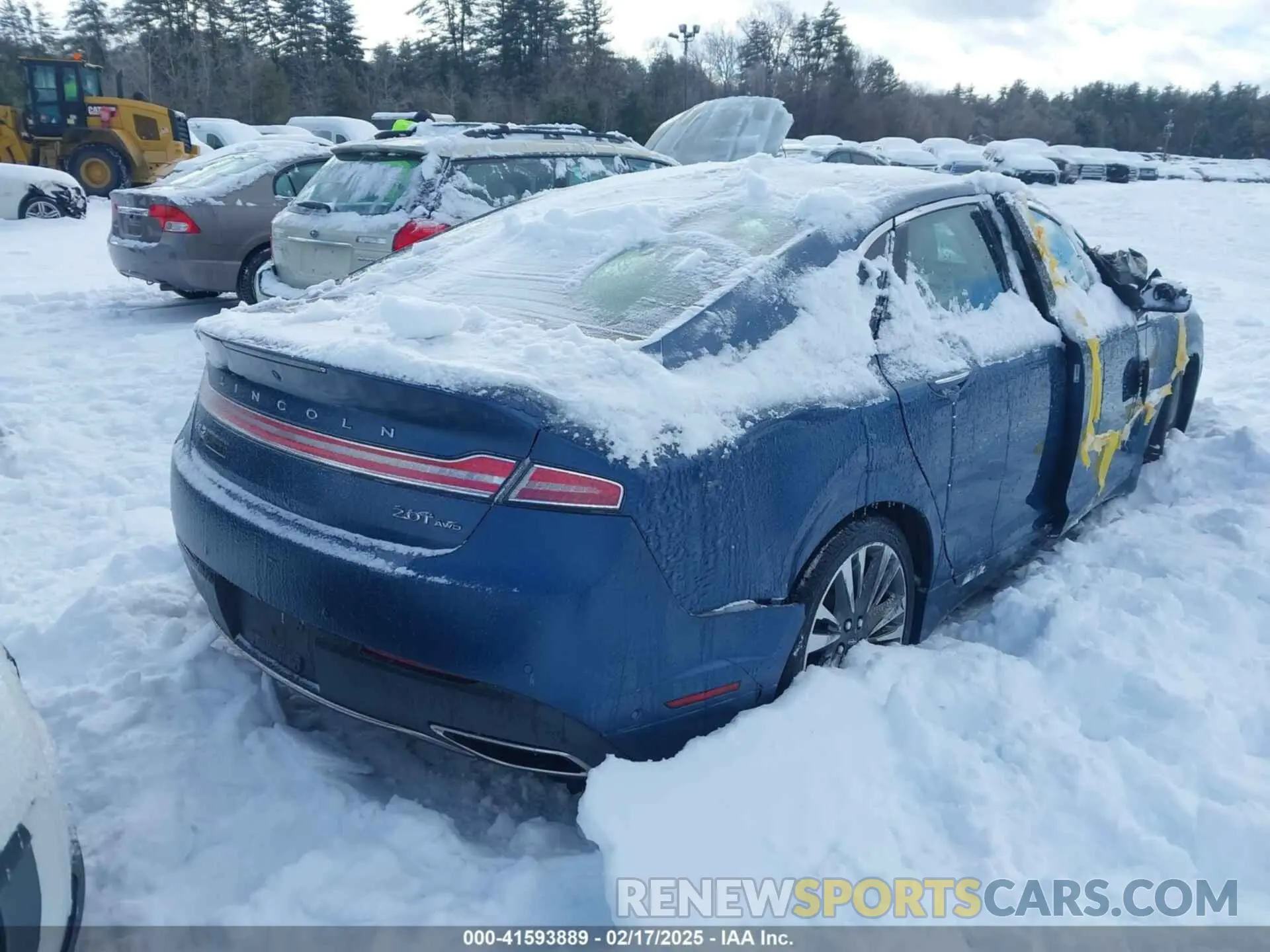 4 fotografías del automóvil dañado 3LN6L5F99KR631770 LINCOLN MKZ 2019