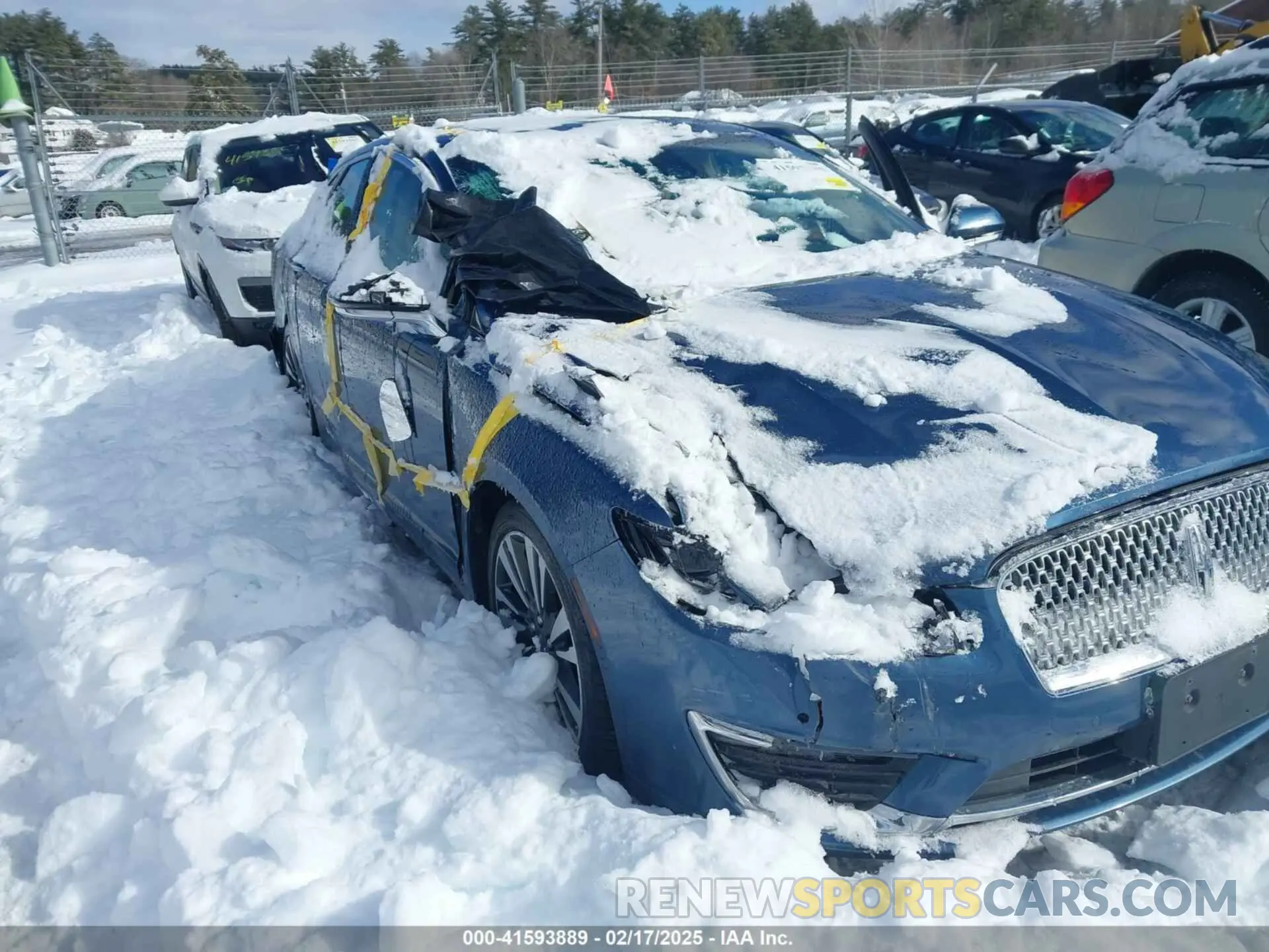 6 fotografías del automóvil dañado 3LN6L5F99KR631770 LINCOLN MKZ 2019