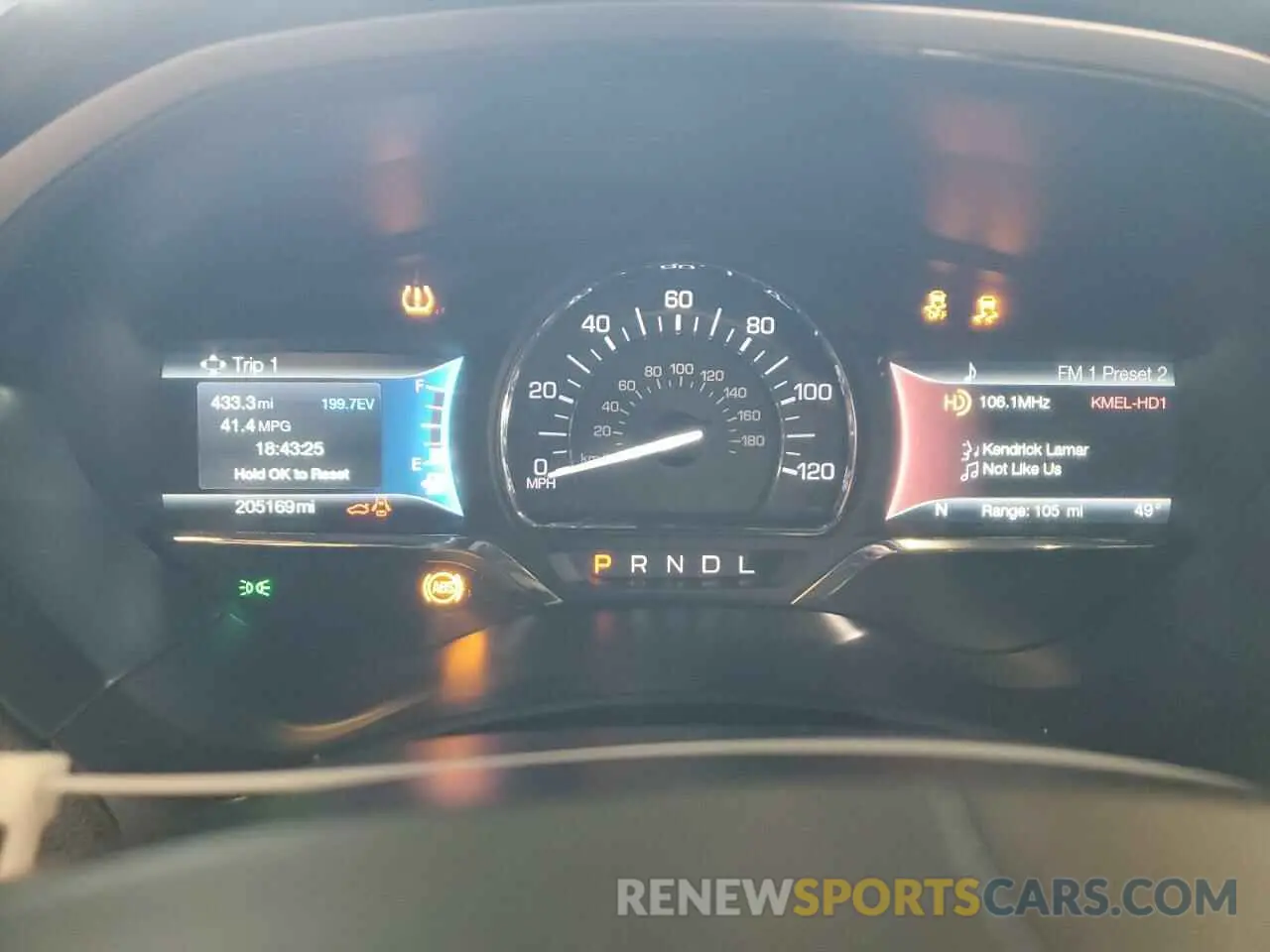 9 fotografías del automóvil dañado 3LN6L5MU2KR620987 LINCOLN MKZ 2019