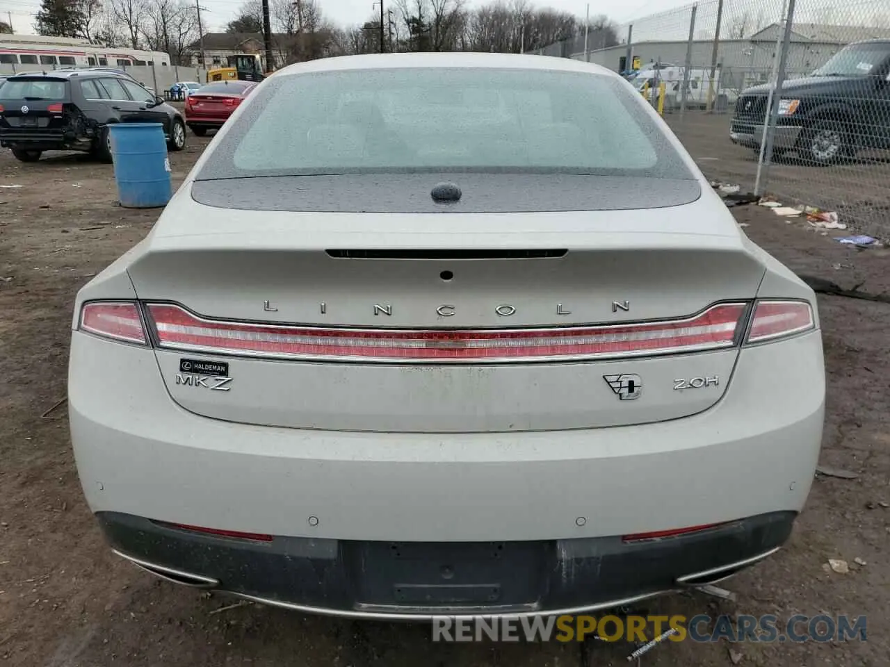 6 fotografías del automóvil dañado 3LN6L5MU7KR604896 LINCOLN MKZ 2019