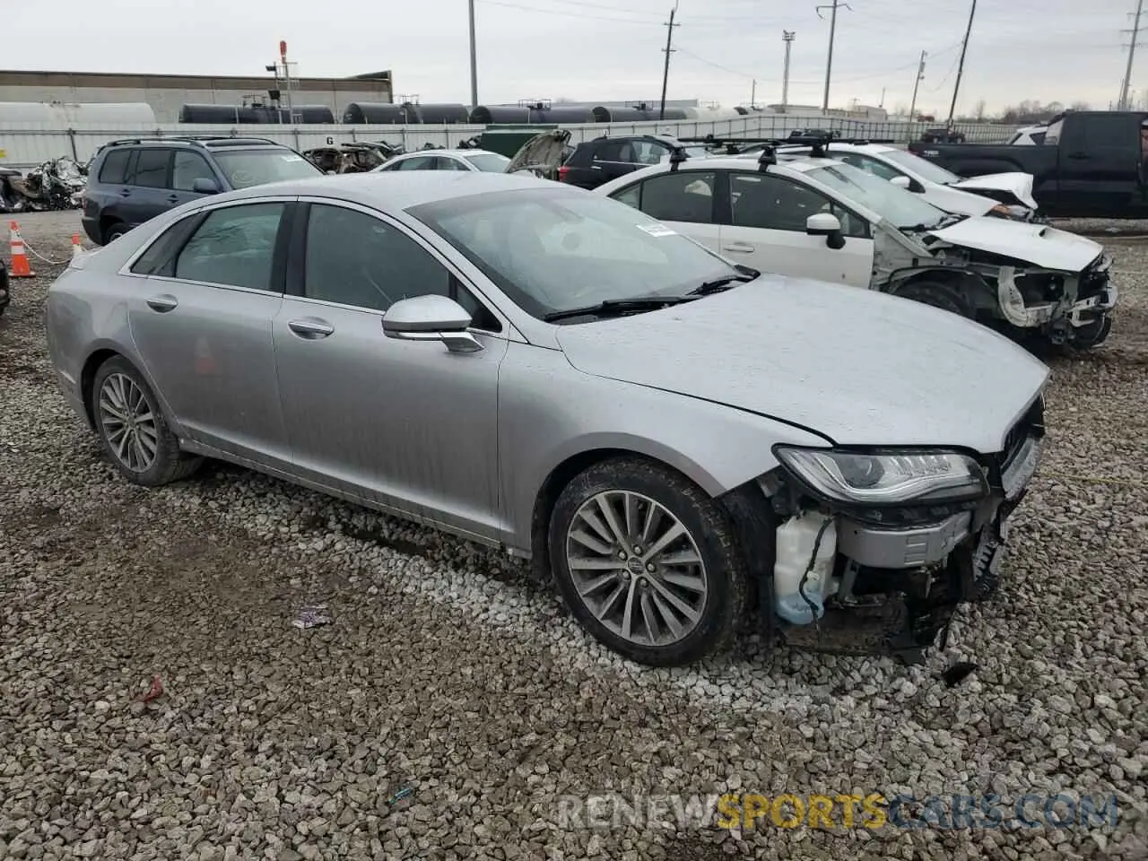 4 fotografías del automóvil dañado 3LN6L5A94LR609586 LINCOLN MKZ 2020