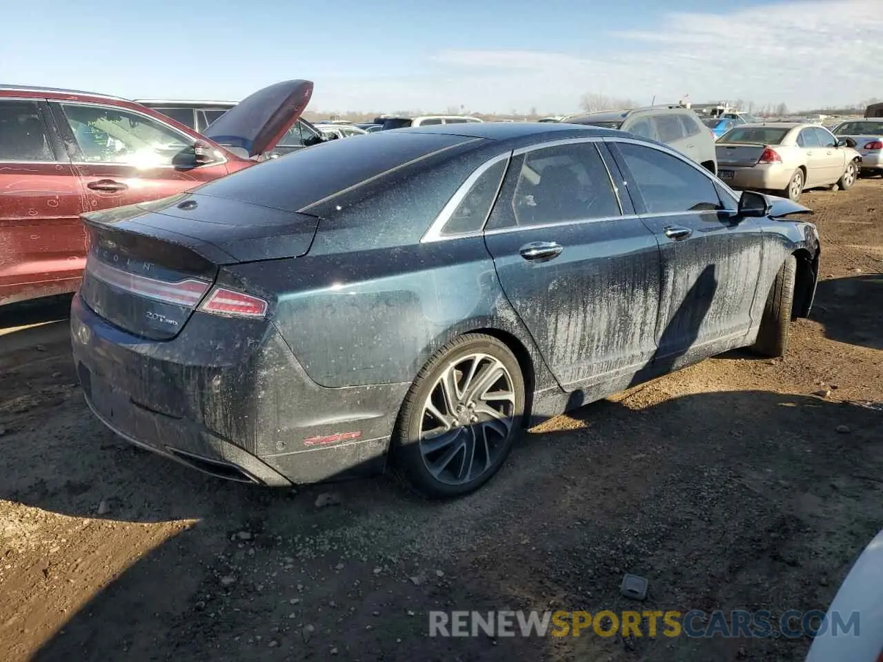 3 fotografías del automóvil dañado 3LN6L5F94LR621228 LINCOLN MKZ 2020