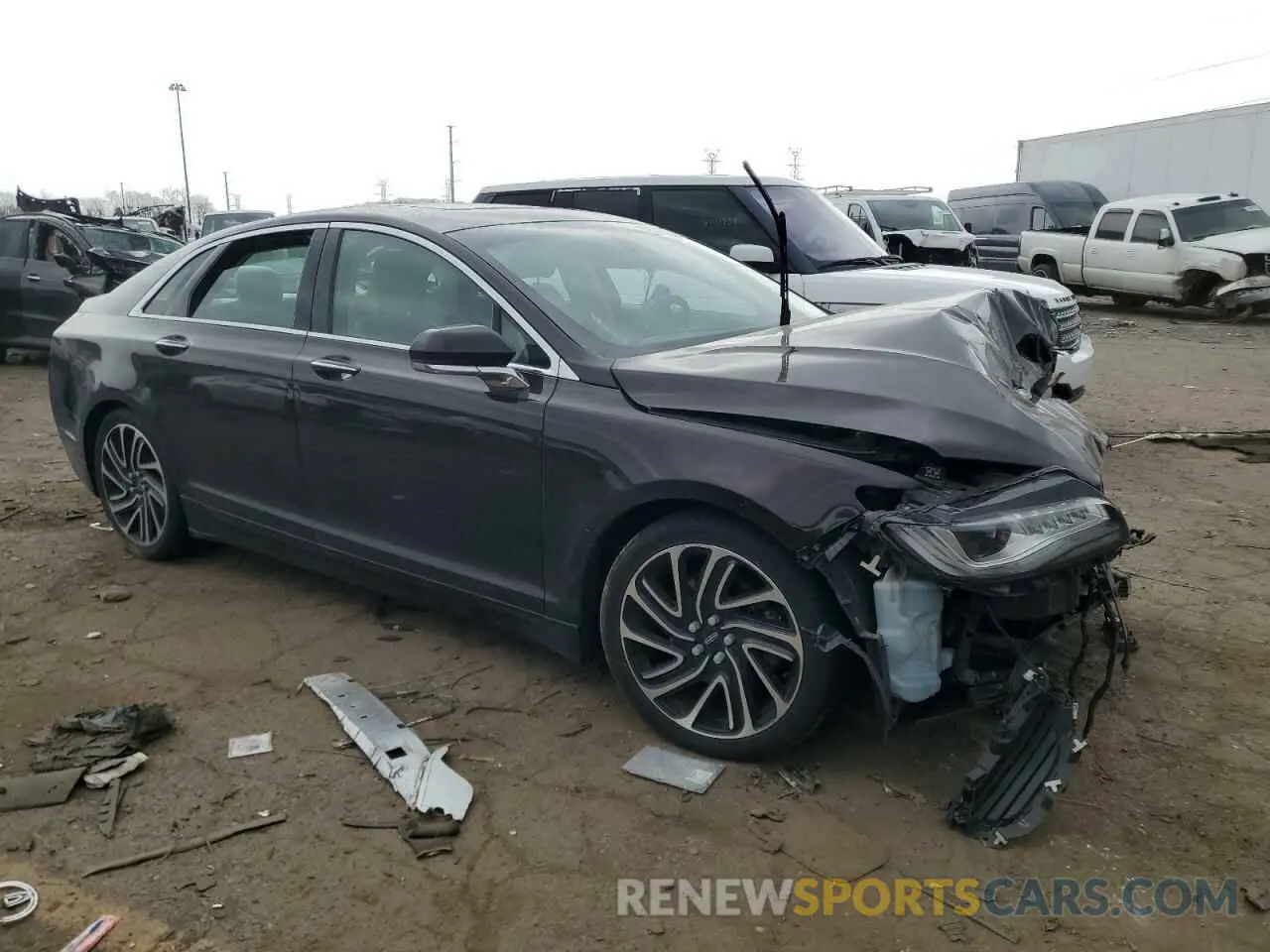 4 fotografías del automóvil dañado 3LN6L5F95LR609041 LINCOLN MKZ 2020