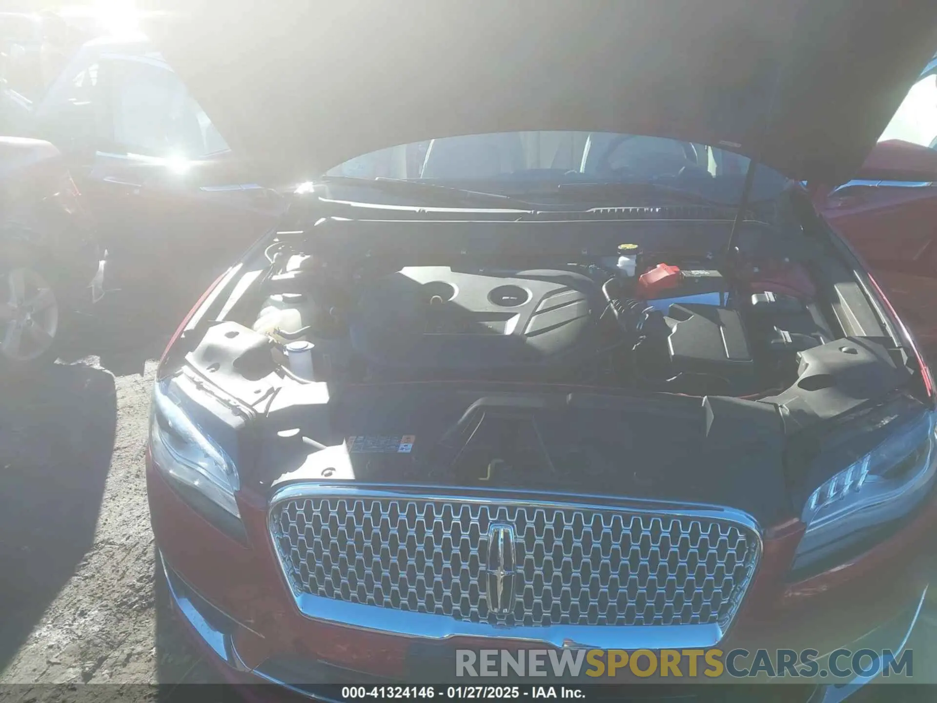 10 fotografías del automóvil dañado 3LN6L5F99LR617658 LINCOLN MKZ 2020