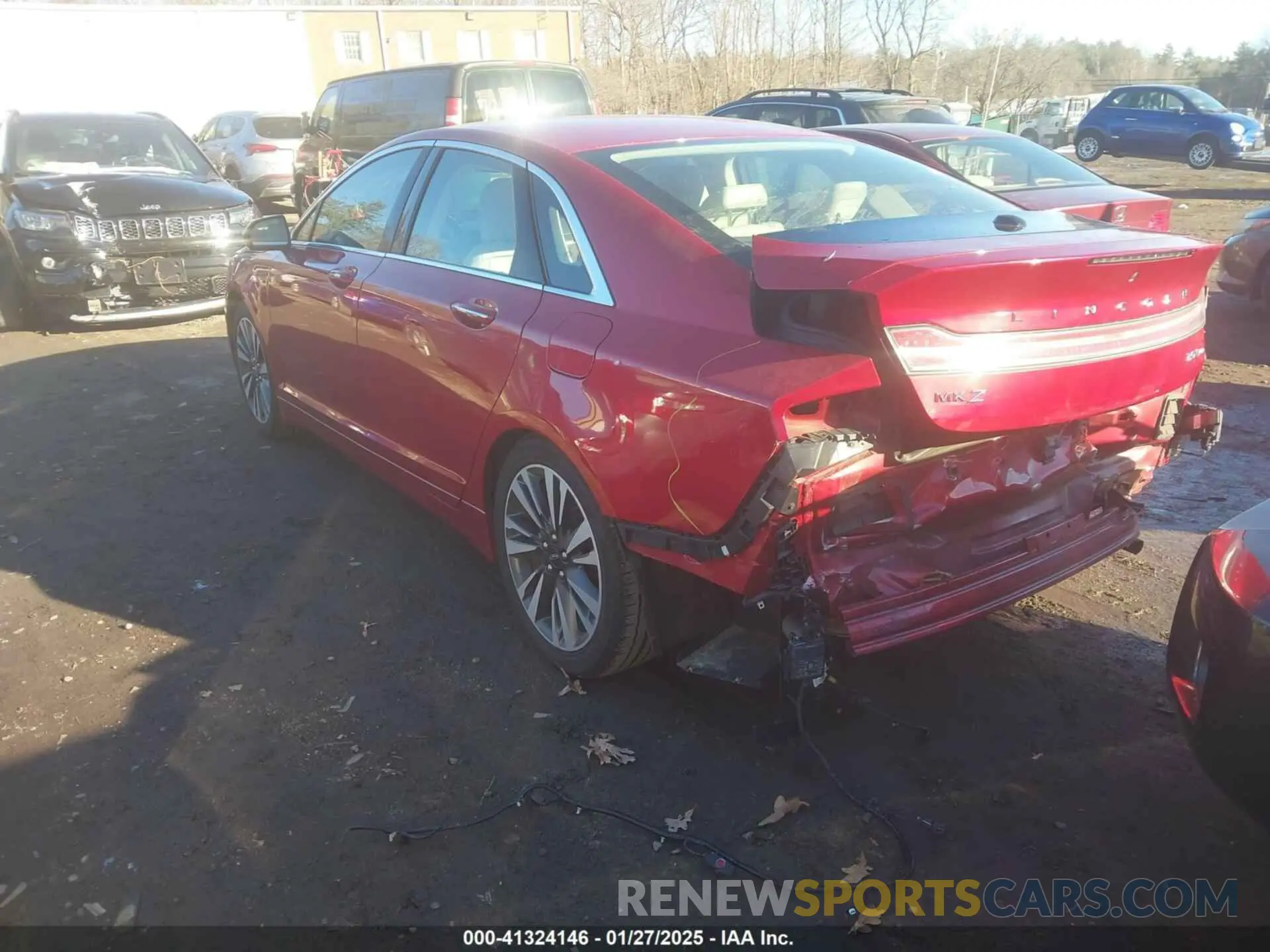 3 fotografías del automóvil dañado 3LN6L5F99LR617658 LINCOLN MKZ 2020