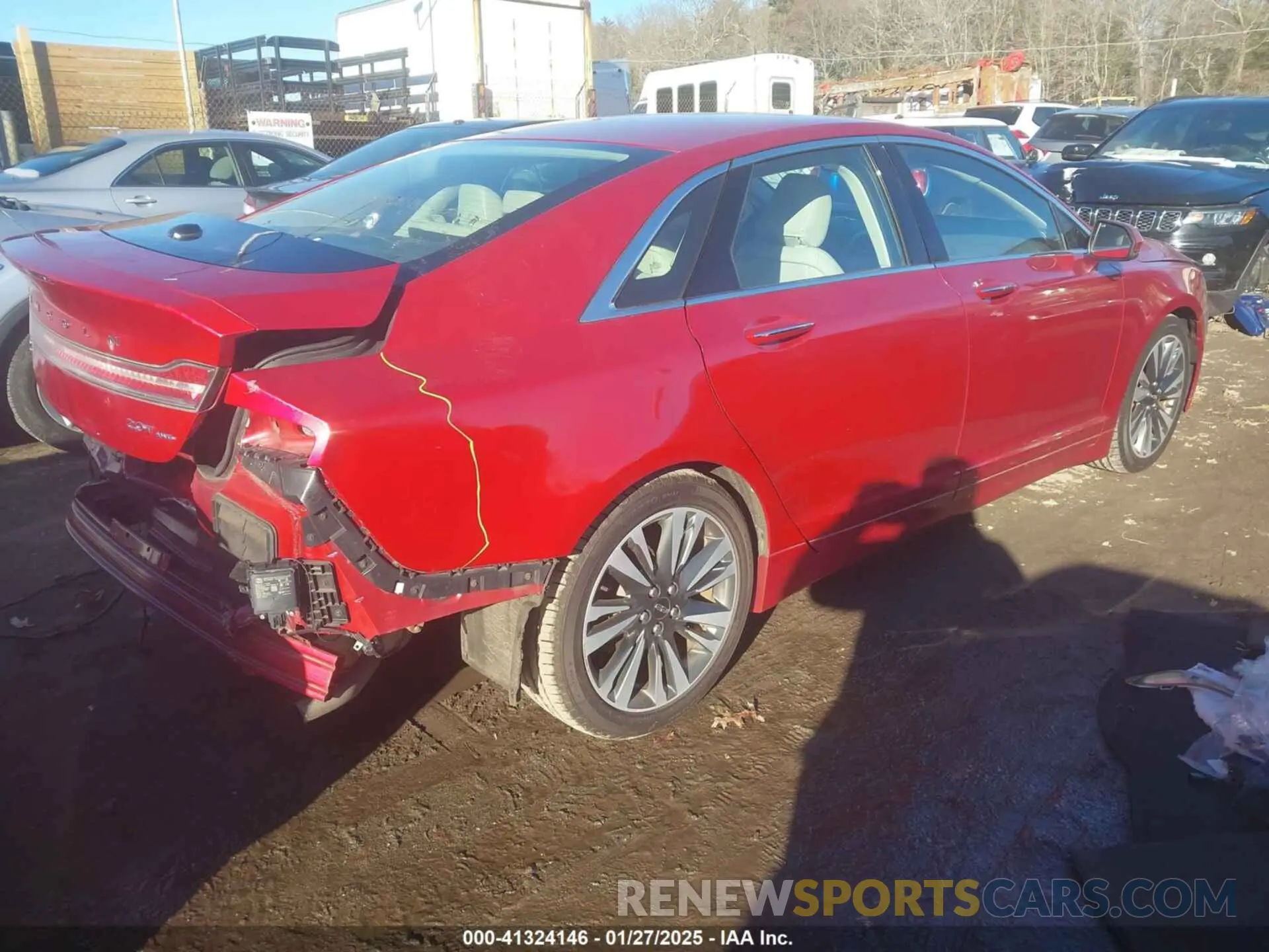 4 fotografías del automóvil dañado 3LN6L5F99LR617658 LINCOLN MKZ 2020