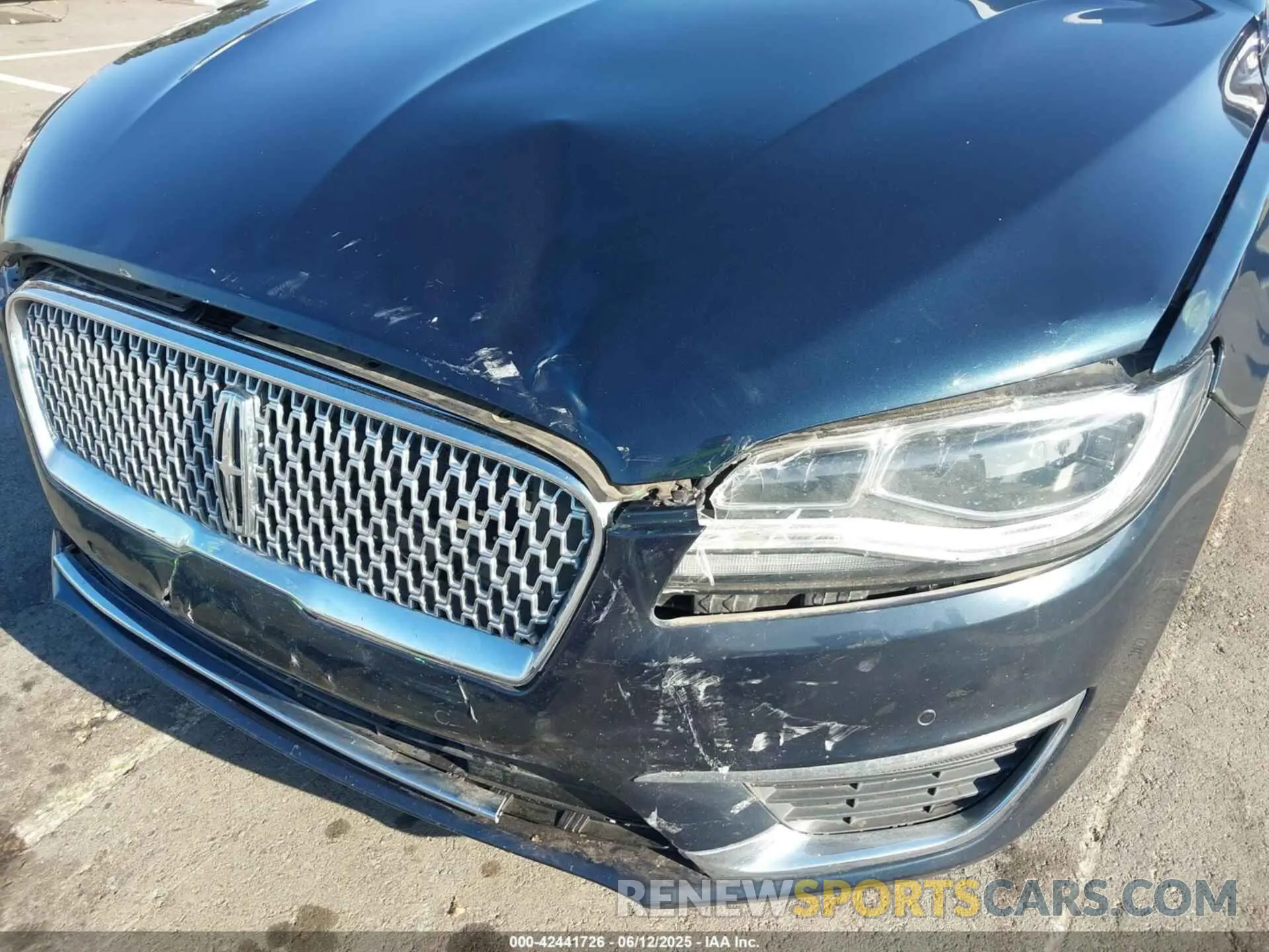 6 fotografías del automóvil dañado 3LN6L5LU1LR603584 LINCOLN MKZ 2020