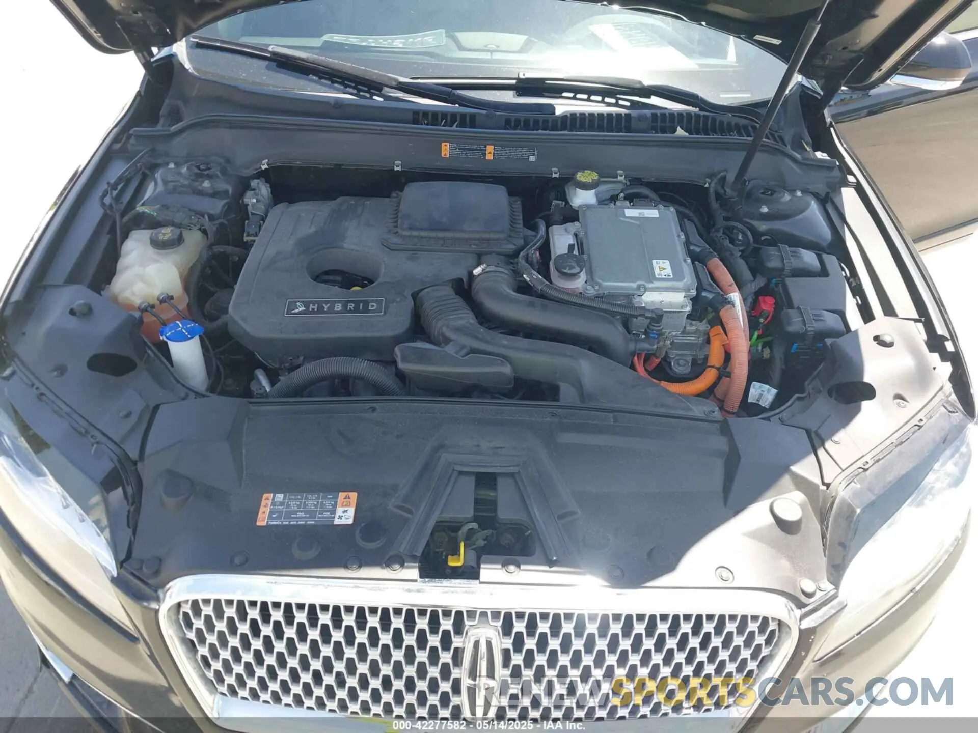 10 fotografías del automóvil dañado 3LN6L5LU0KR614056 LINCOLN MKZ HYBRID 2019