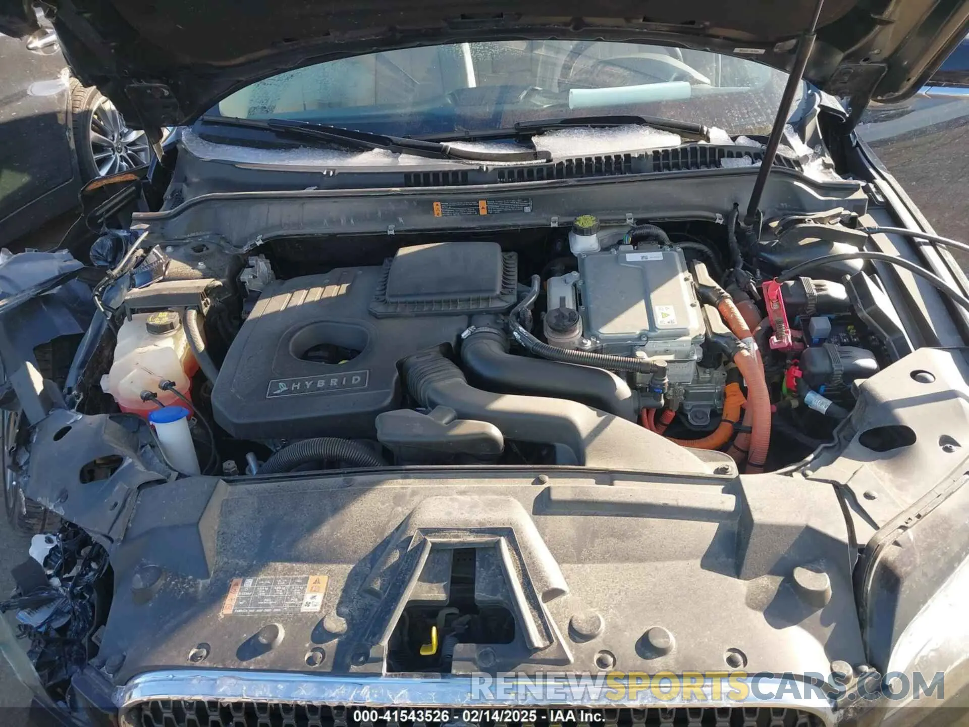 10 fotografías del automóvil dañado 3LN6L5LU6KR607130 LINCOLN MKZ HYBRID 2019