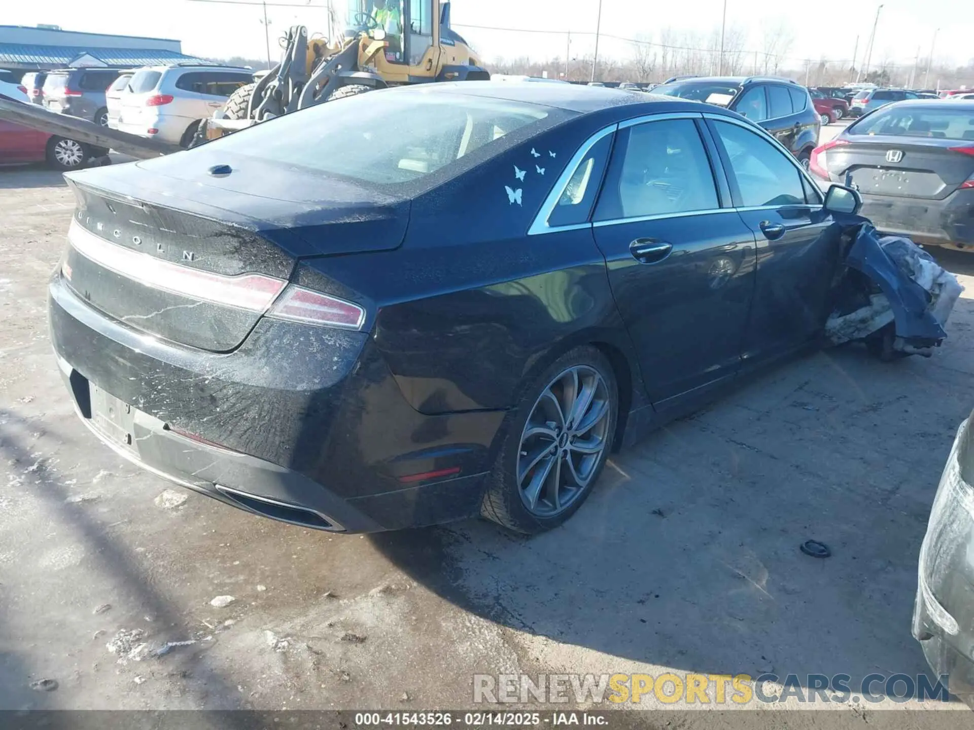 4 fotografías del automóvil dañado 3LN6L5LU6KR607130 LINCOLN MKZ HYBRID 2019