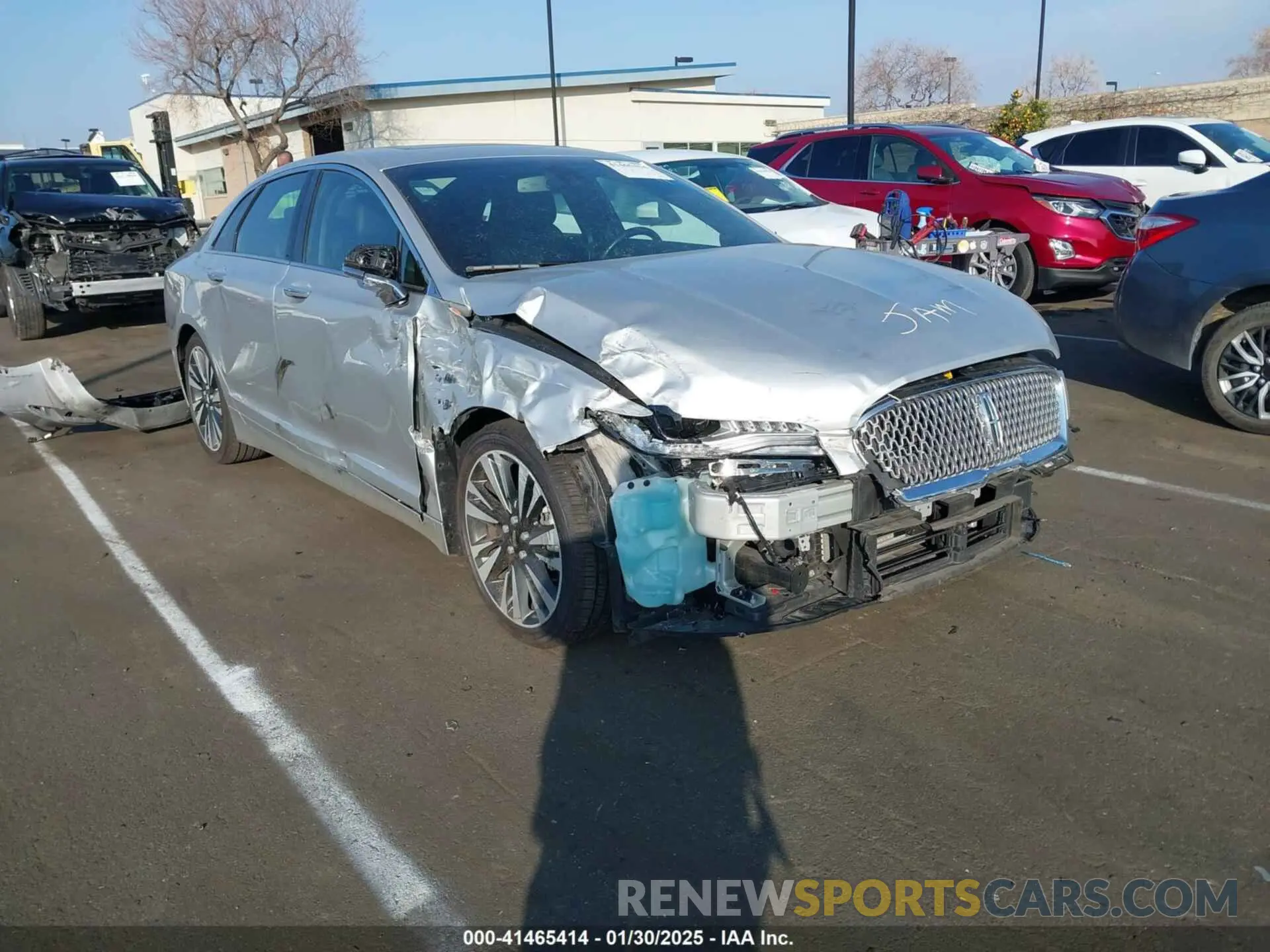 1 fotografías del automóvil dañado 3LN6L5MU6KR611449 LINCOLN MKZ HYBRID 2019