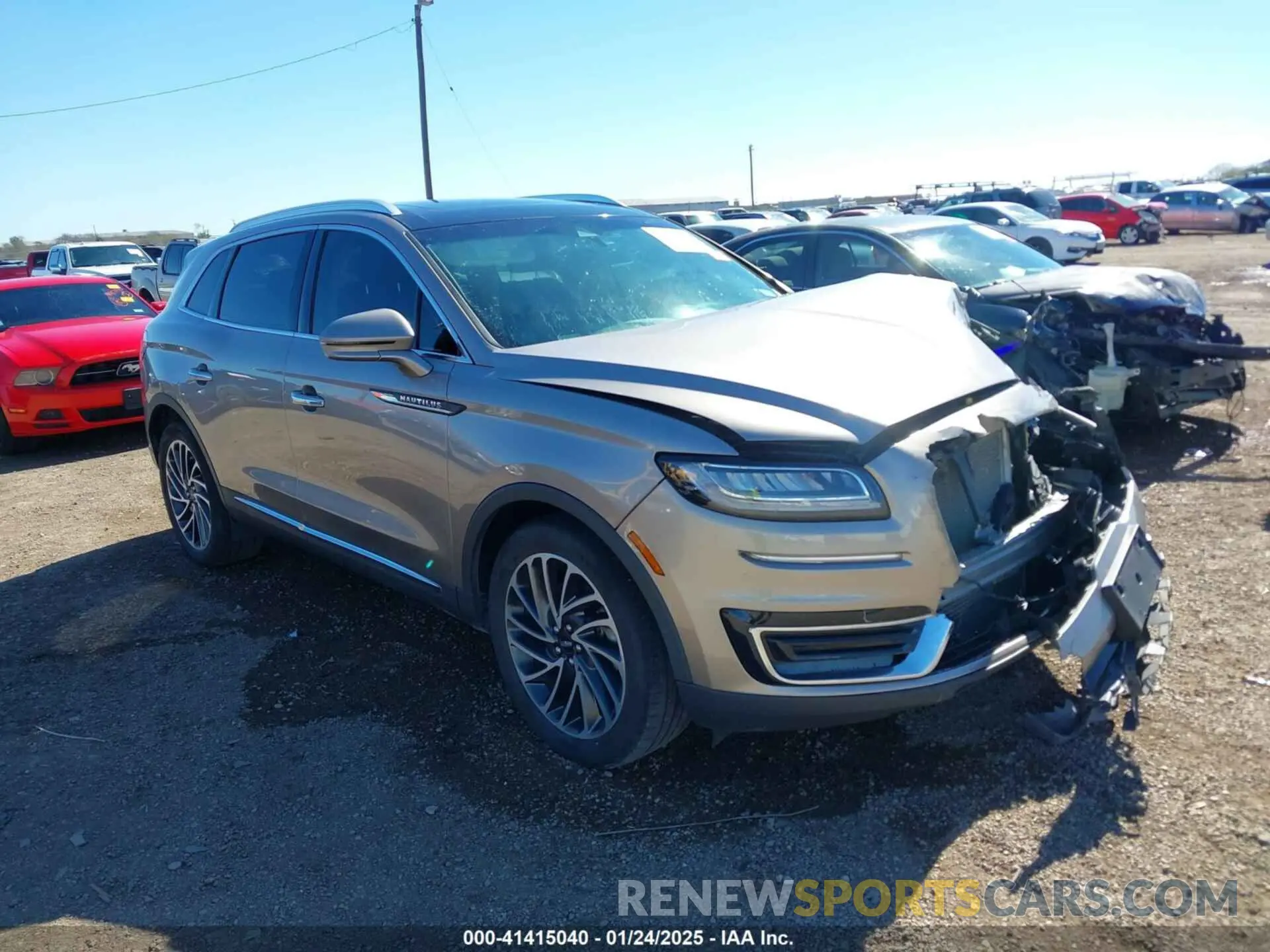 1 fotografías del automóvil dañado 2LMPJ6L96KBL31417 LINCOLN NAUTILUS 2019