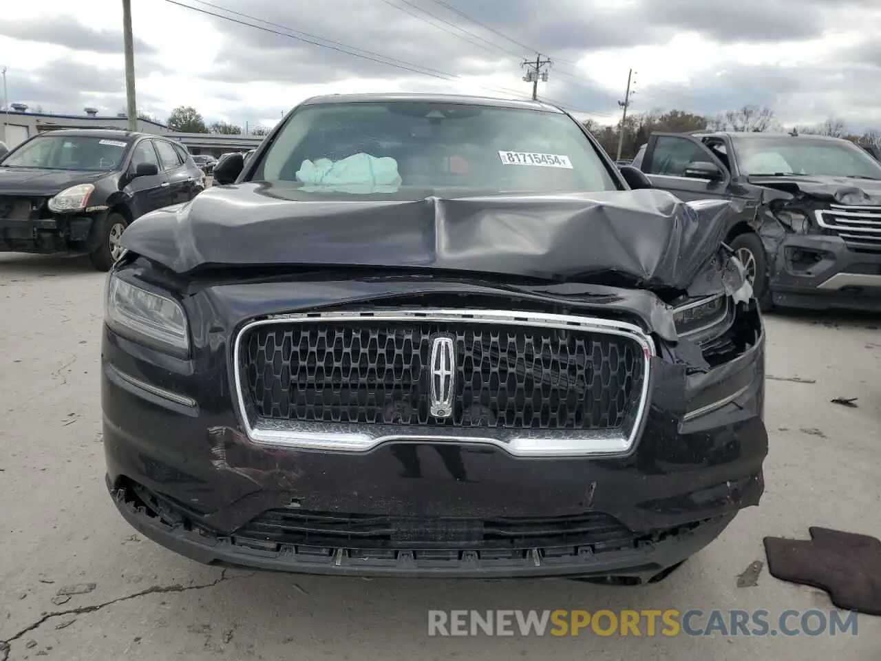 5 fotografías del automóvil dañado 2LMPJ8K93MBL04577 LINCOLN NAUTILUS 2021