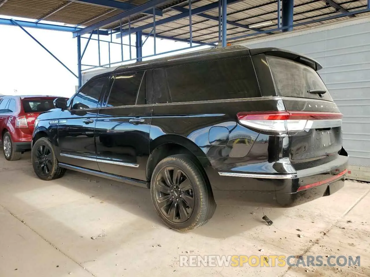 2 fotografías del automóvil dañado 5LMJJ3LT4NEL04511 LINCOLN NAVIGATOR 2022