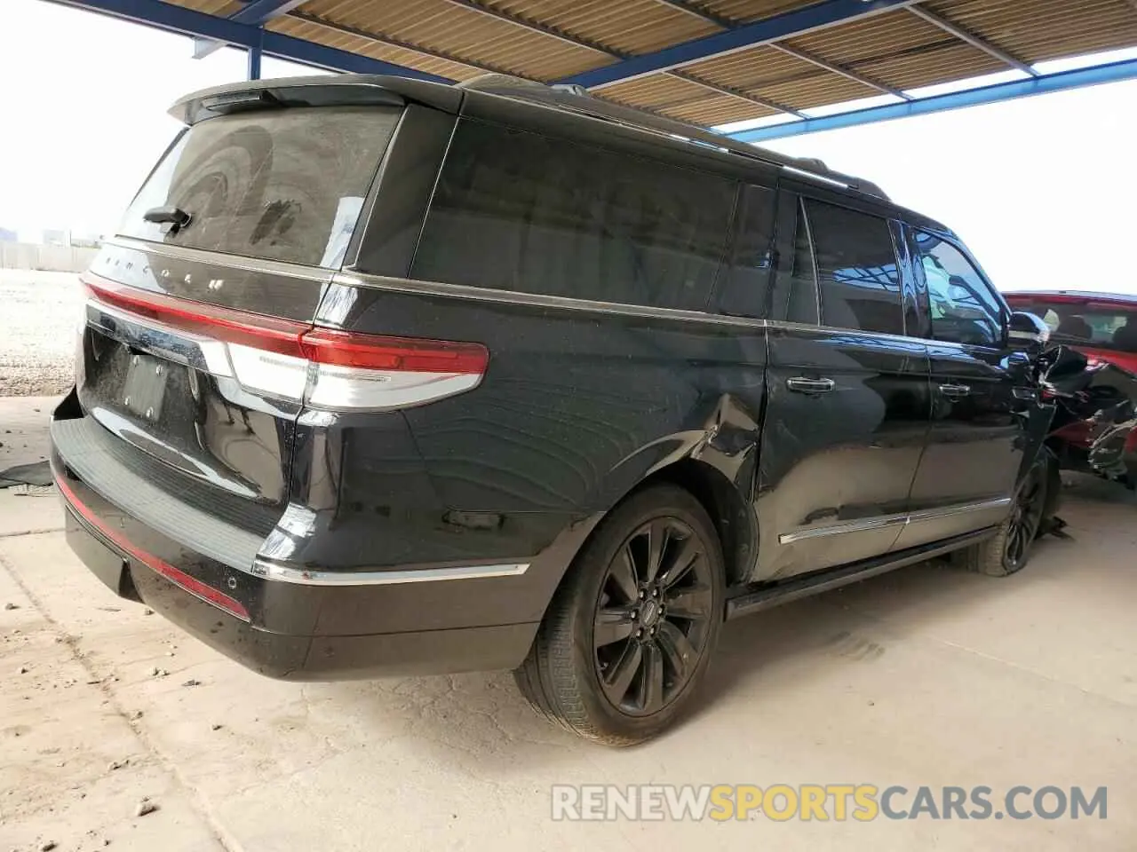3 fotografías del automóvil dañado 5LMJJ3LT4NEL04511 LINCOLN NAVIGATOR 2022