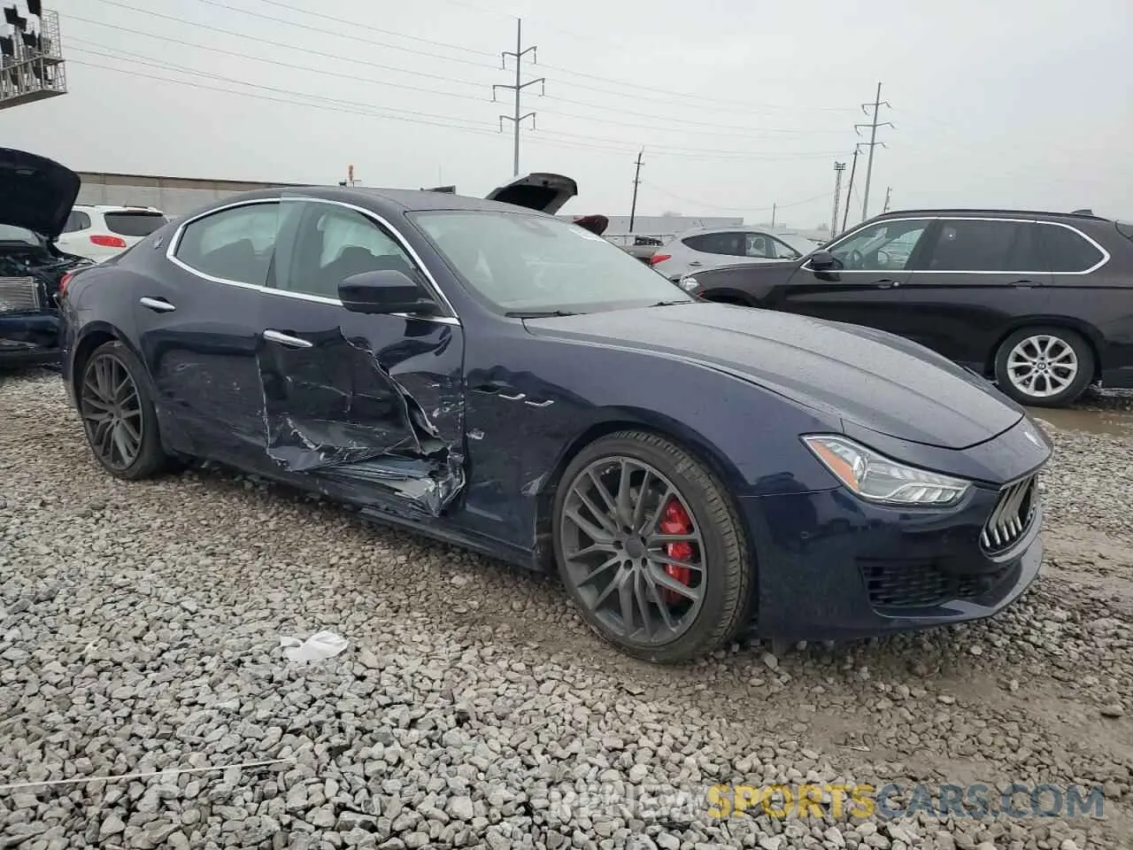 4 fotografías del automóvil dañado ZAM57YTA8M1364330 MASERATI ALL MODELS 2021