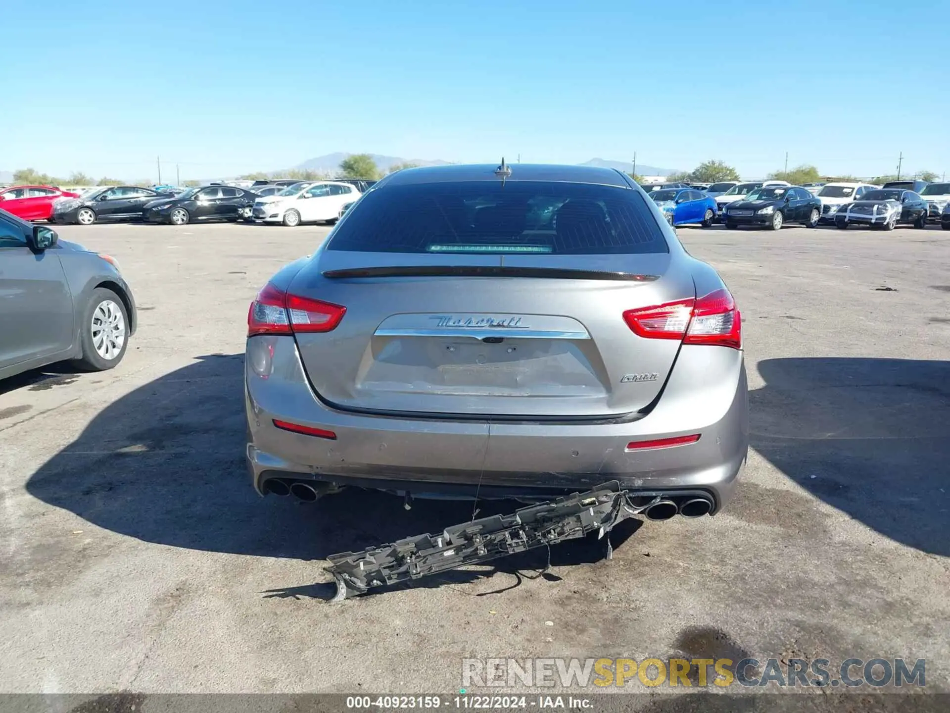 6 fotografías del automóvil dañado ZAM57XSA6K1311103 MASERATI GHIBLI 2019