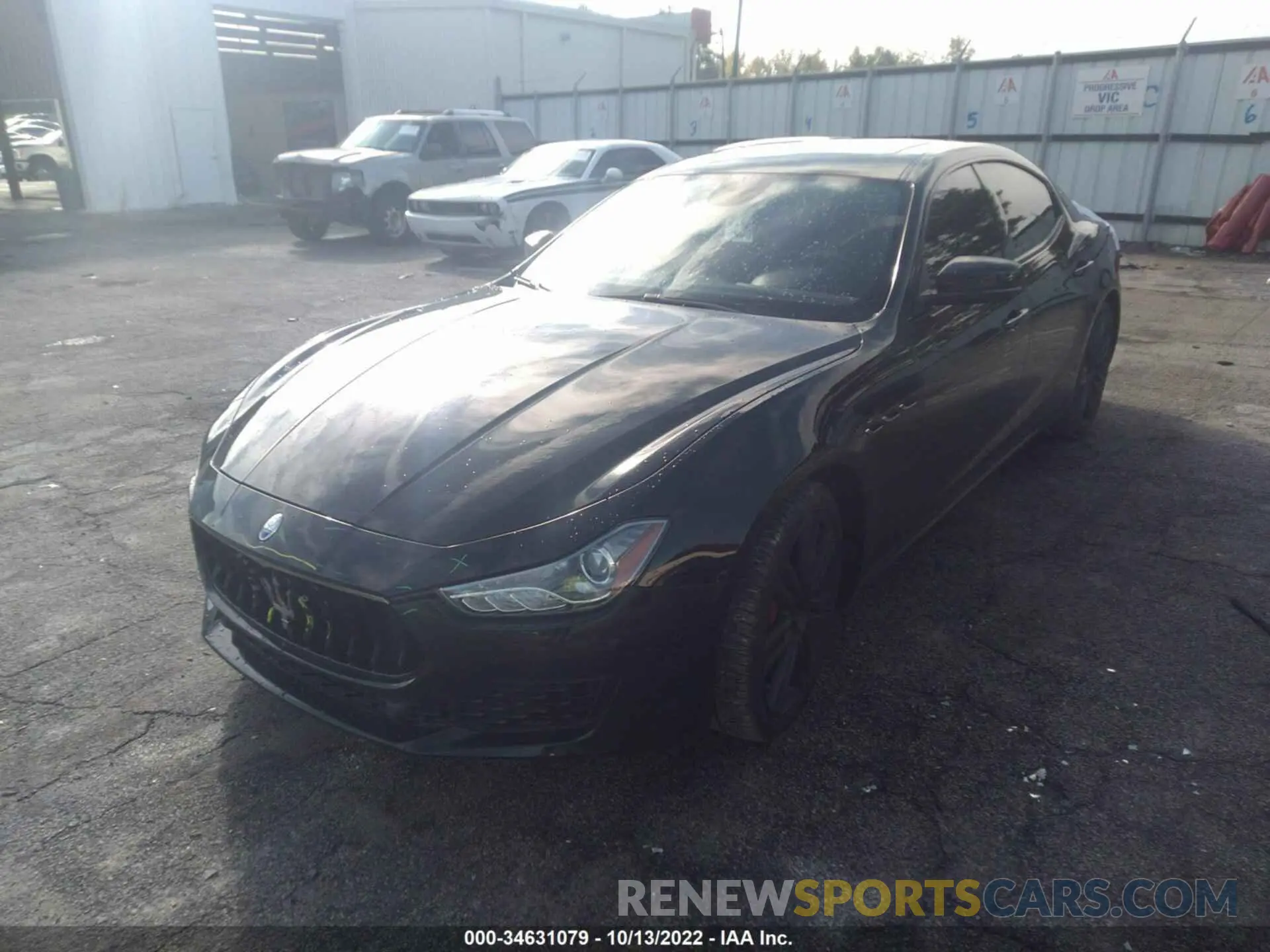 2 fotografías del automóvil dañado ZAM57YSA0K1317193 MASERATI GHIBLI 2019