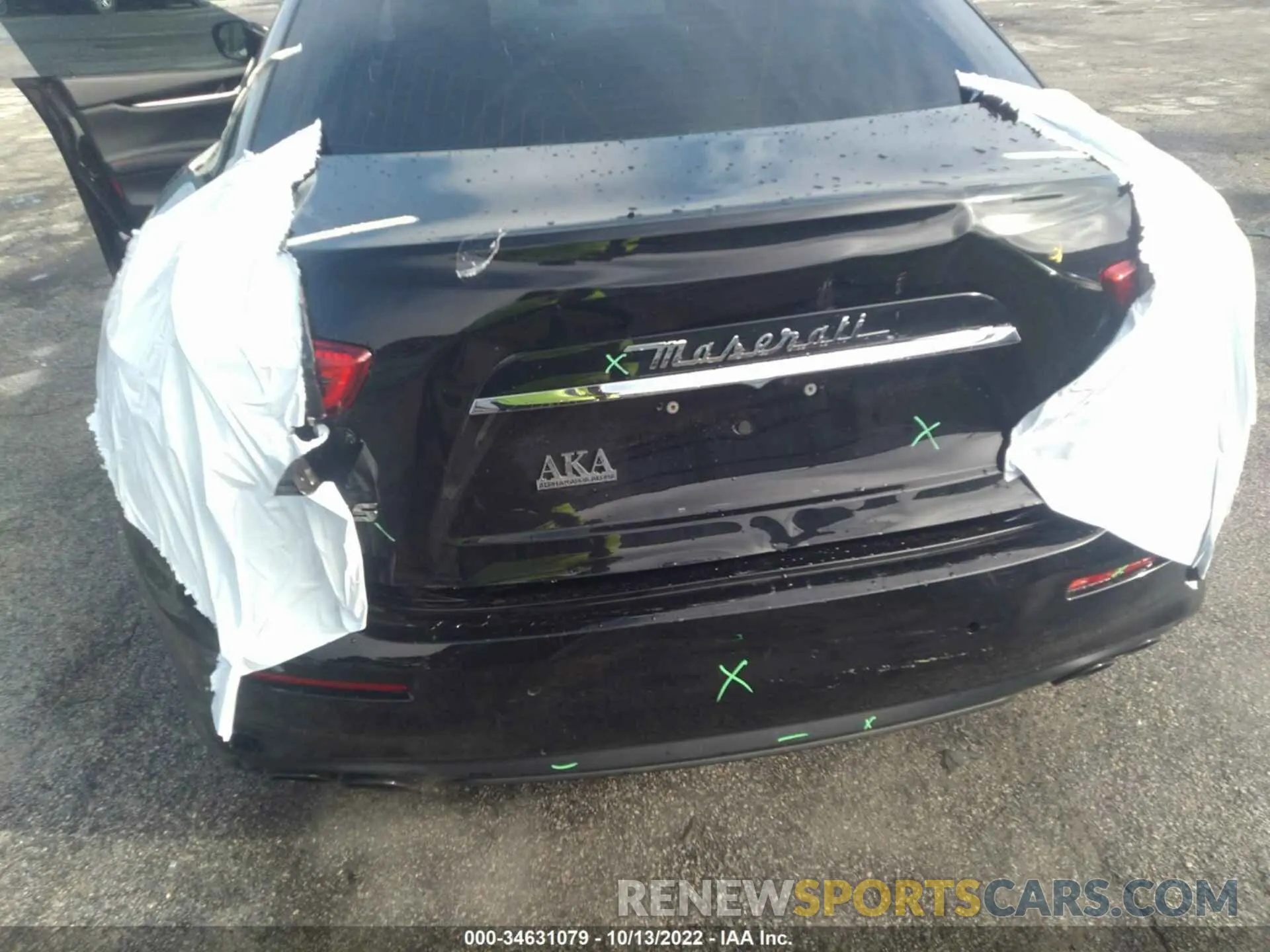 6 fotografías del automóvil dañado ZAM57YSA0K1317193 MASERATI GHIBLI 2019
