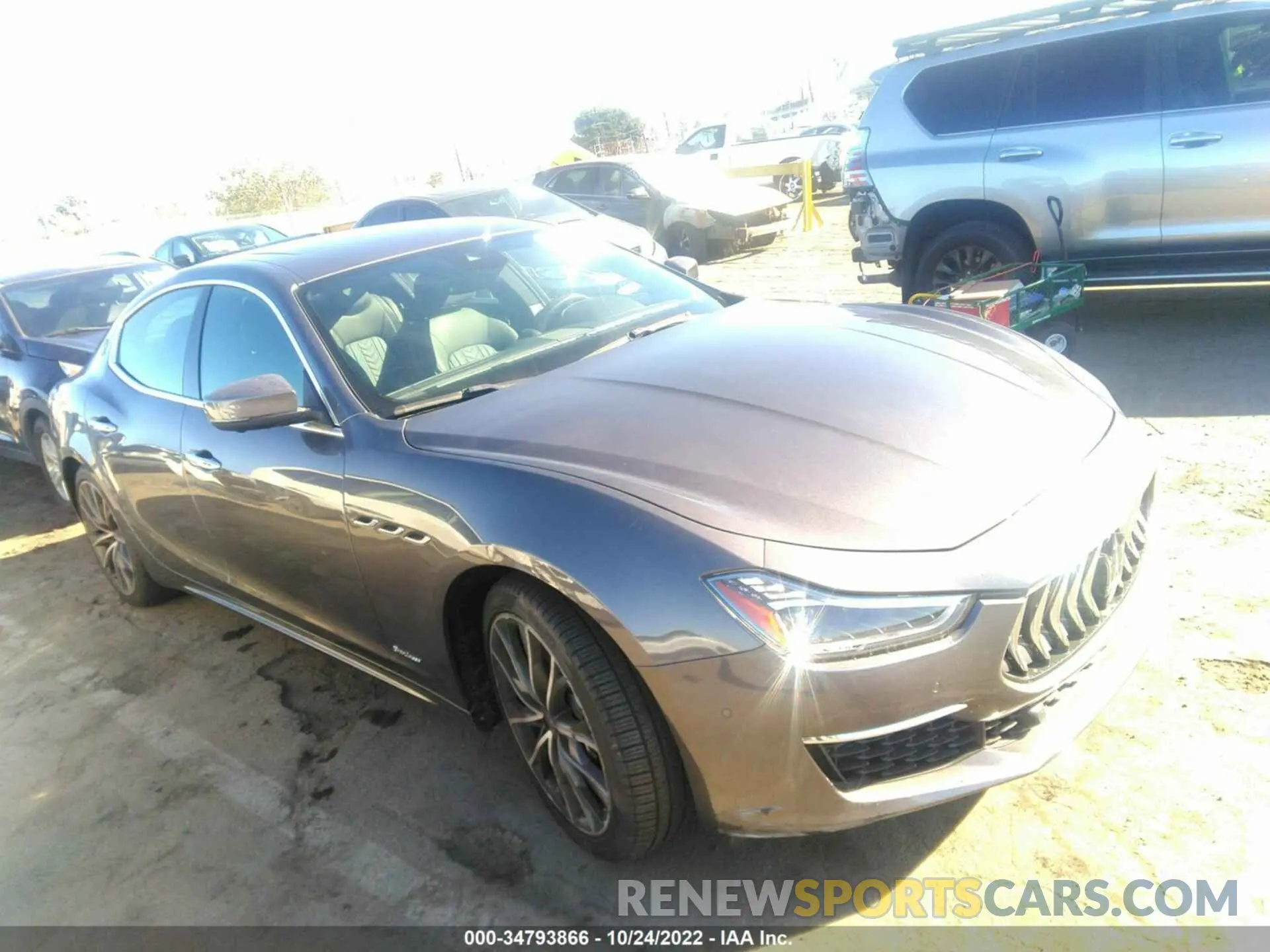 1 fotografías del automóvil dañado ZAM57YSL6K1338602 MASERATI GHIBLI 2019