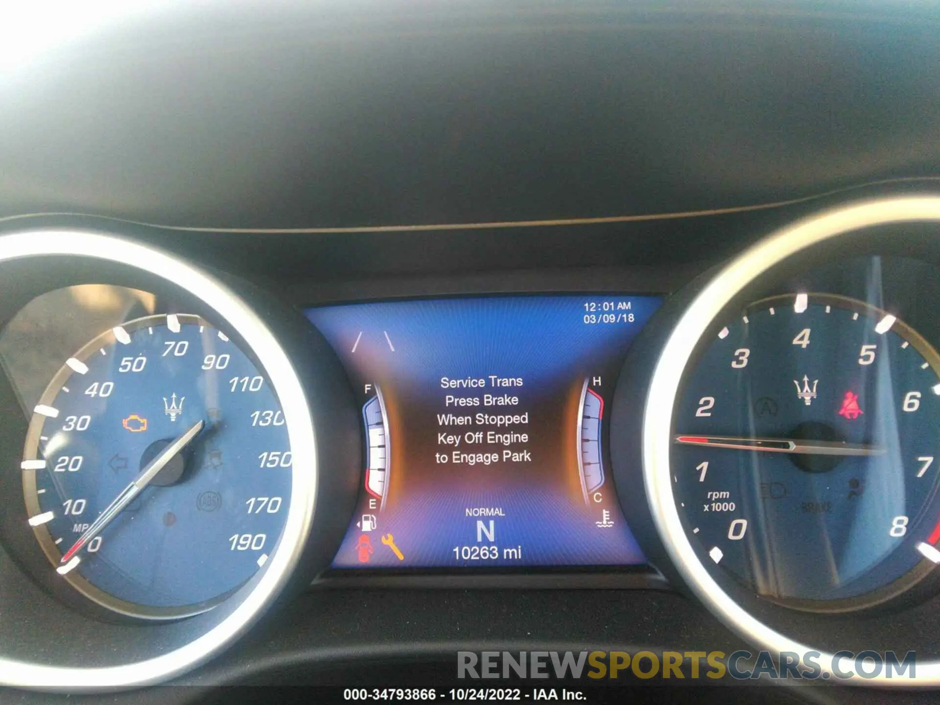 7 fotografías del automóvil dañado ZAM57YSL6K1338602 MASERATI GHIBLI 2019