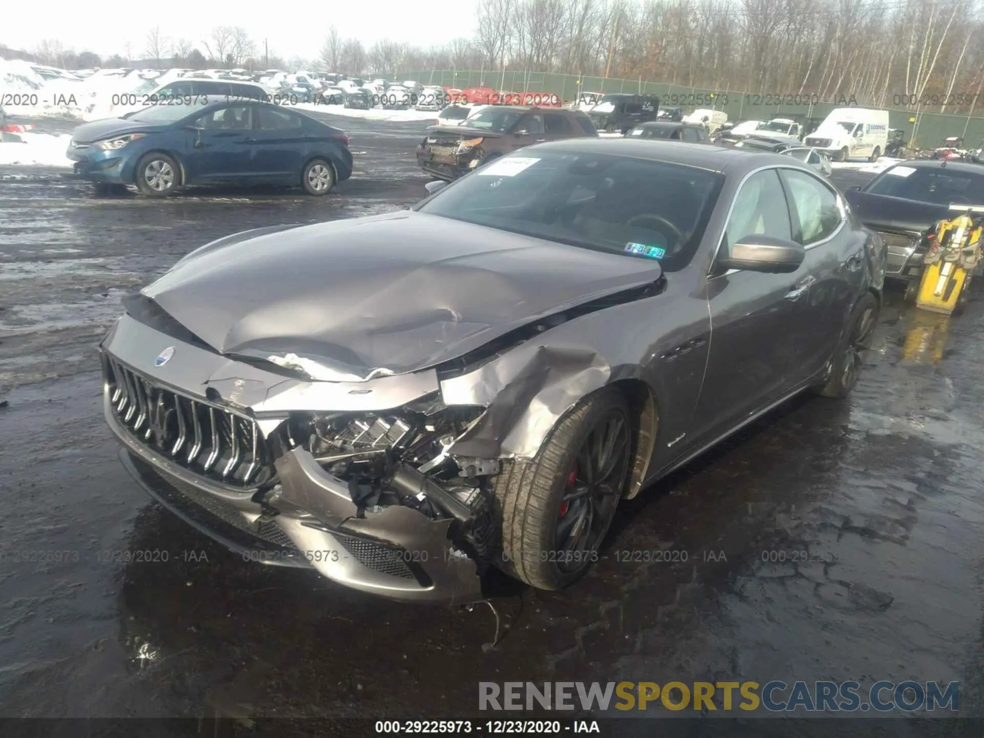 6 fotografías del automóvil dañado ZAM57YTS1K1340151 MASERATI GHIBLI 2019