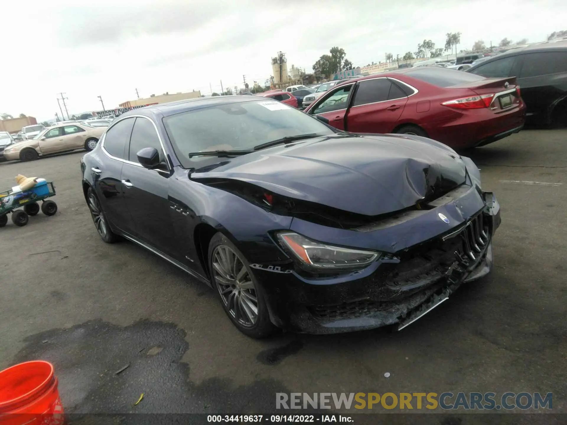 1 fotografías del automóvil dañado ZAM57YTLXM1357686 MASERATI GHIBLI 2021