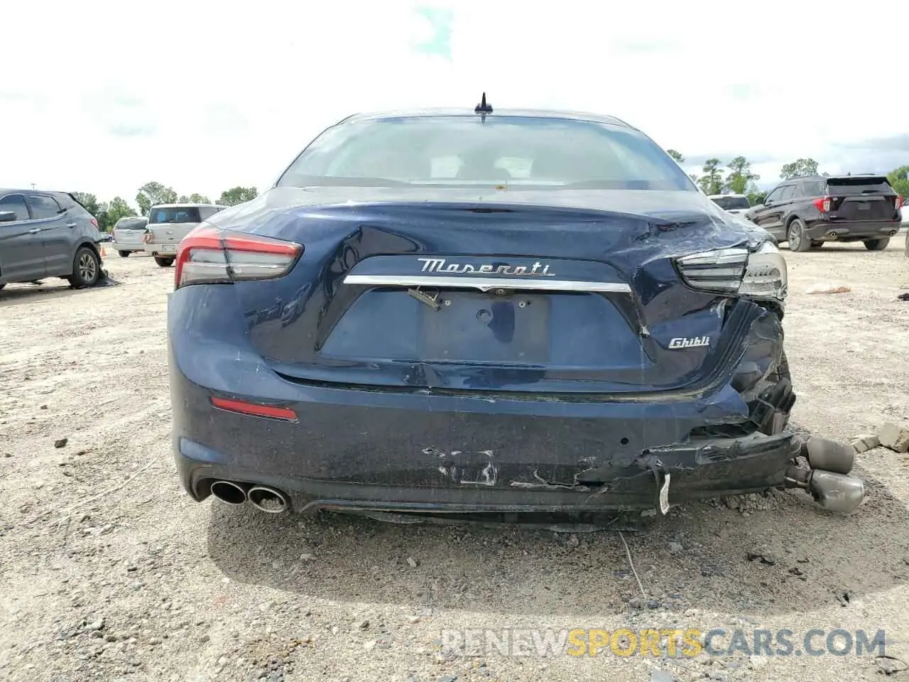 6 fotografías del automóvil dañado ZAM57XSA9NX391448 MASERATI GHIBLI BAS 2022