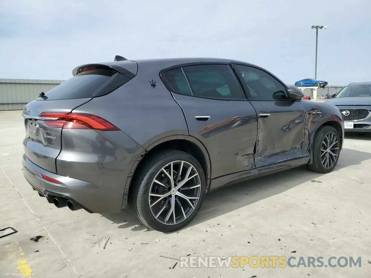 3 fotografías del automóvil dañado ZN682AVM8P7434729 MASERATI GRECALE MO 2023