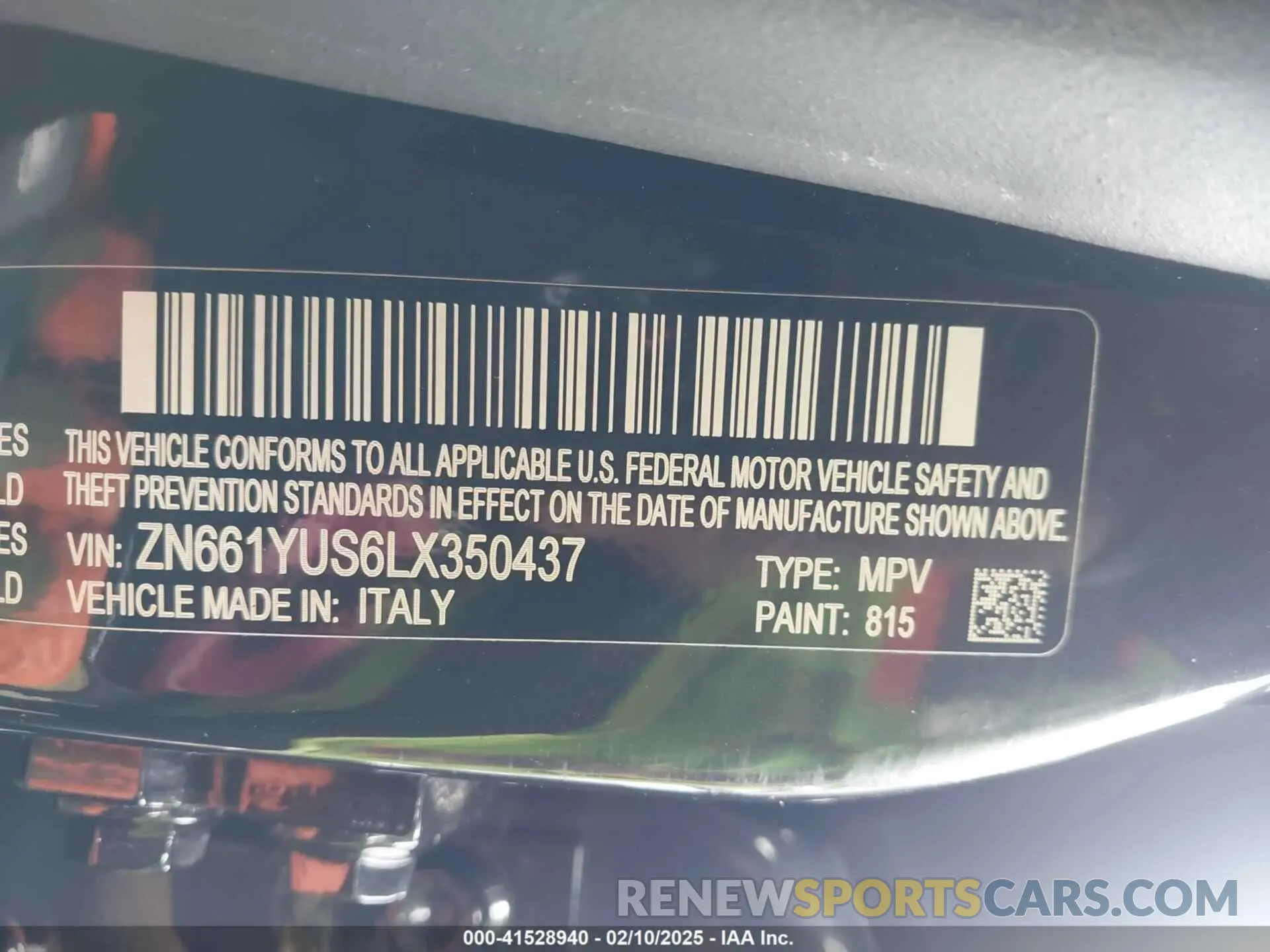 9 fotografías del automóvil dañado ZN661YUS6LX350437 MASERATI LEVANTE 2020