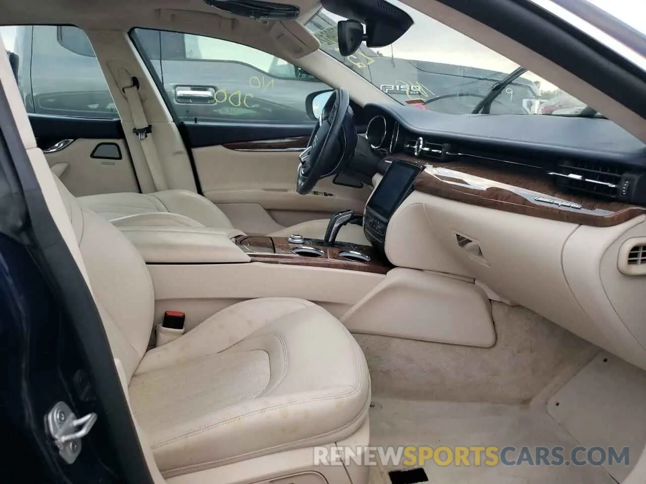 5 fotografías del automóvil dañado ZAM56YPL5K1328221 MASERATI QUATTROPOR 2019