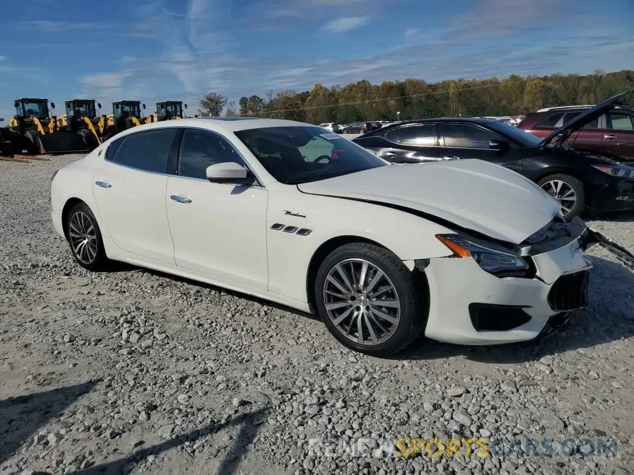 4 fotografías del automóvil dañado ZAM56YPM0N1388419 MASERATI QUATTROPOR 2022