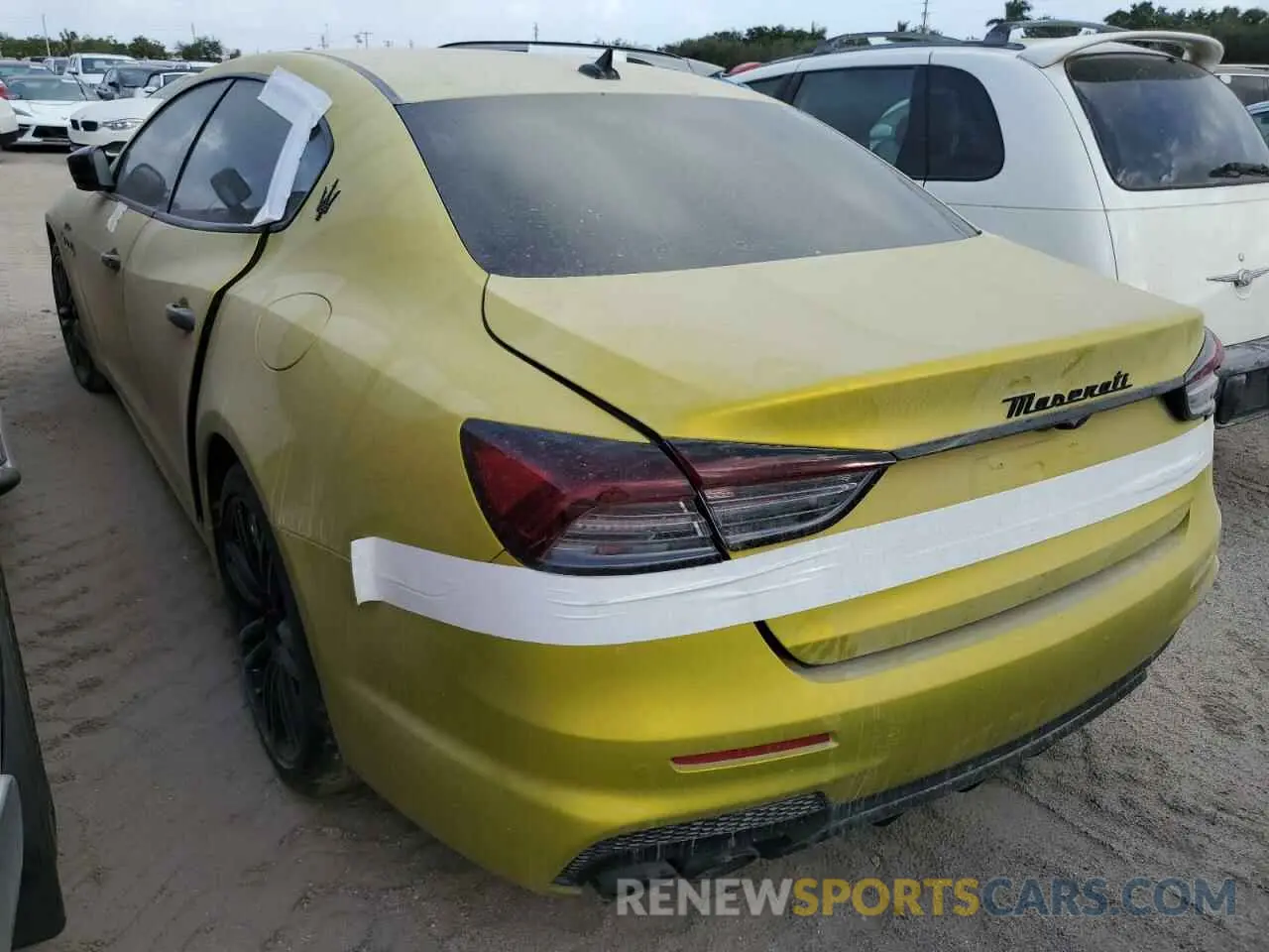 4 fotografías del automóvil dañado ZAM56YPM7N1391060 MASERATI QUATTROPOR 2022