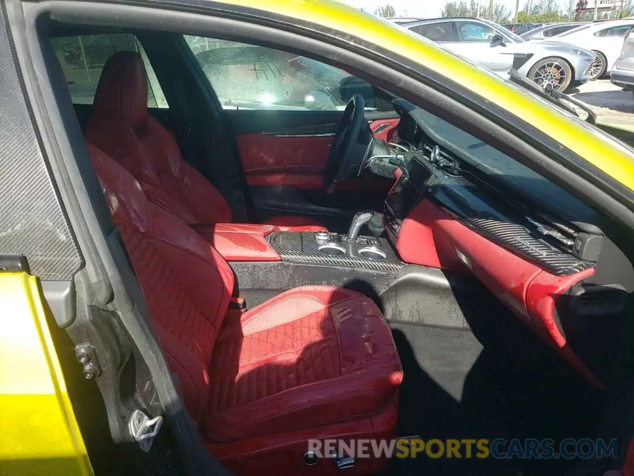 5 fotografías del automóvil dañado ZAM56YPM7N1391060 MASERATI QUATTROPOR 2022