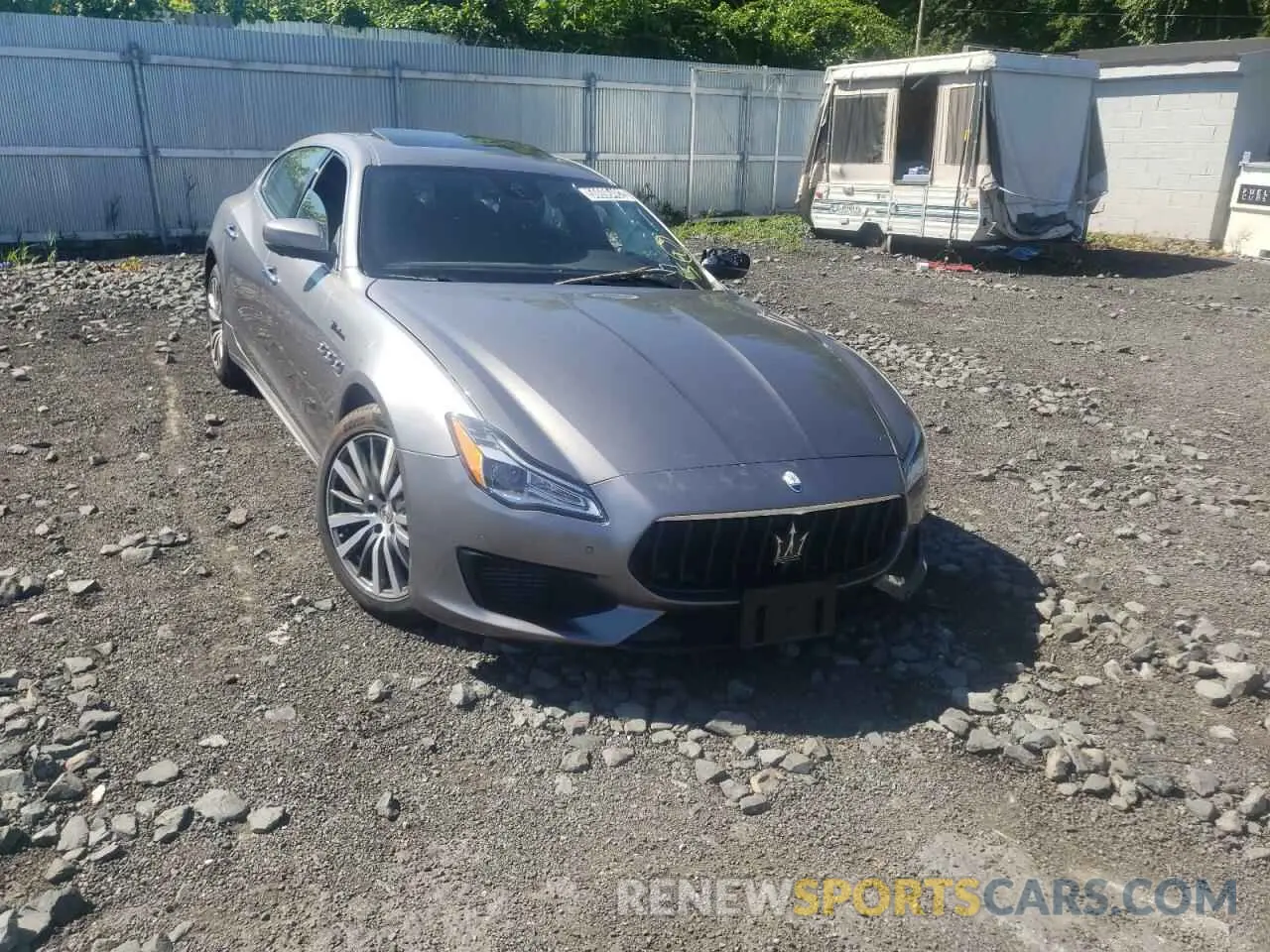 1 fotografías del automóvil dañado ZAM56YRM6N1388387 MASERATI QUATTROPOR 2022