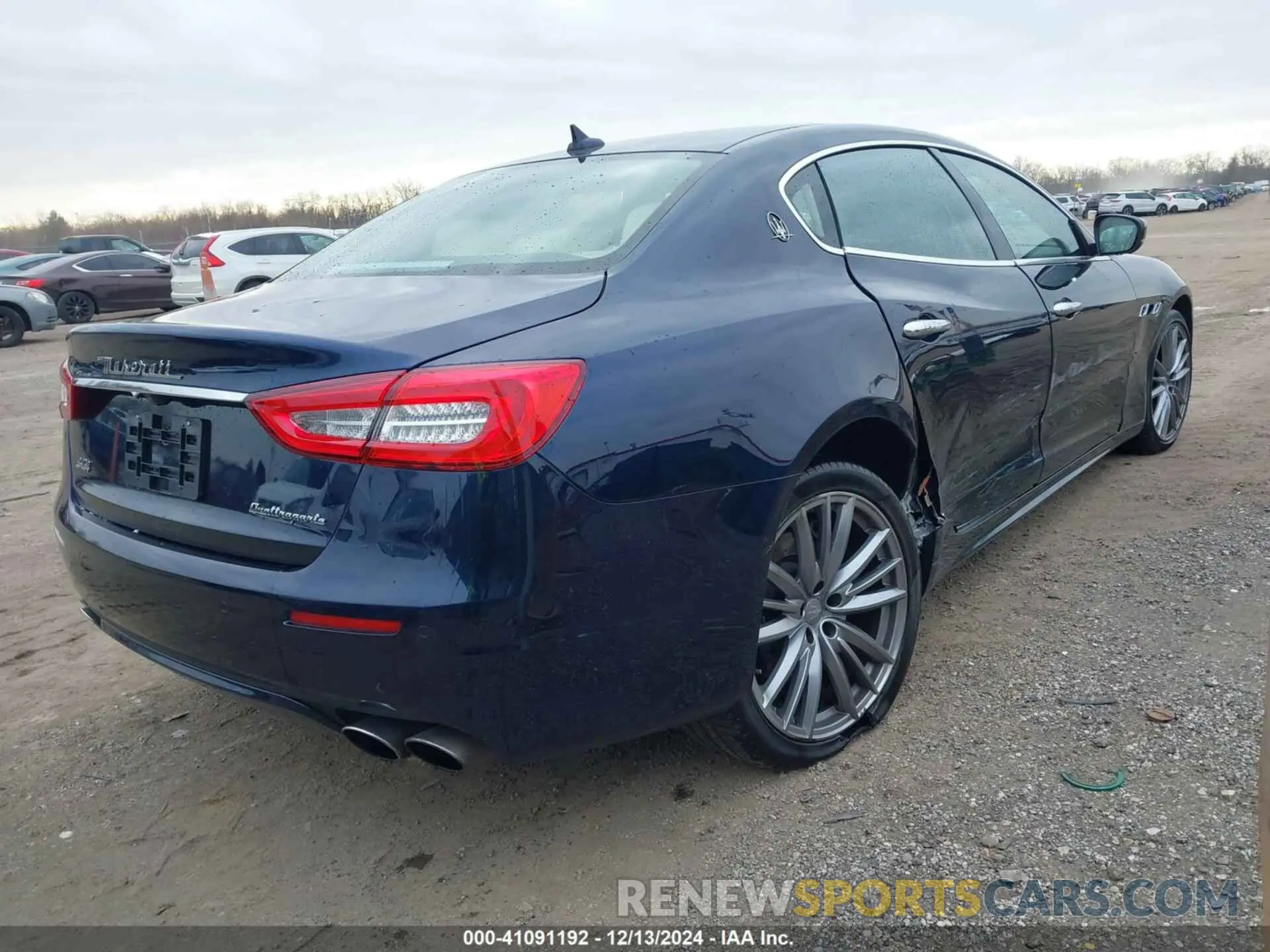 4 fotografías del automóvil dañado ZAM56YRL8K1323981 MASERATI QUATTROPORTE 2019
