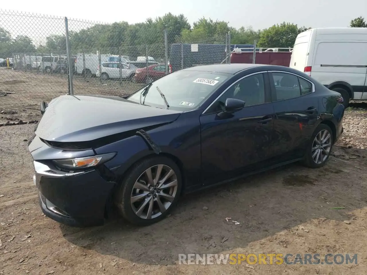 1 fotografías del automóvil dañado JM1BPBAM1K1136359 MAZDA 3 2019