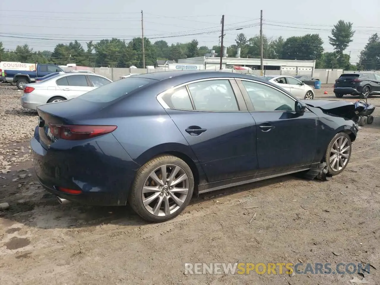 3 fotografías del automóvil dañado JM1BPBAM1K1136359 MAZDA 3 2019