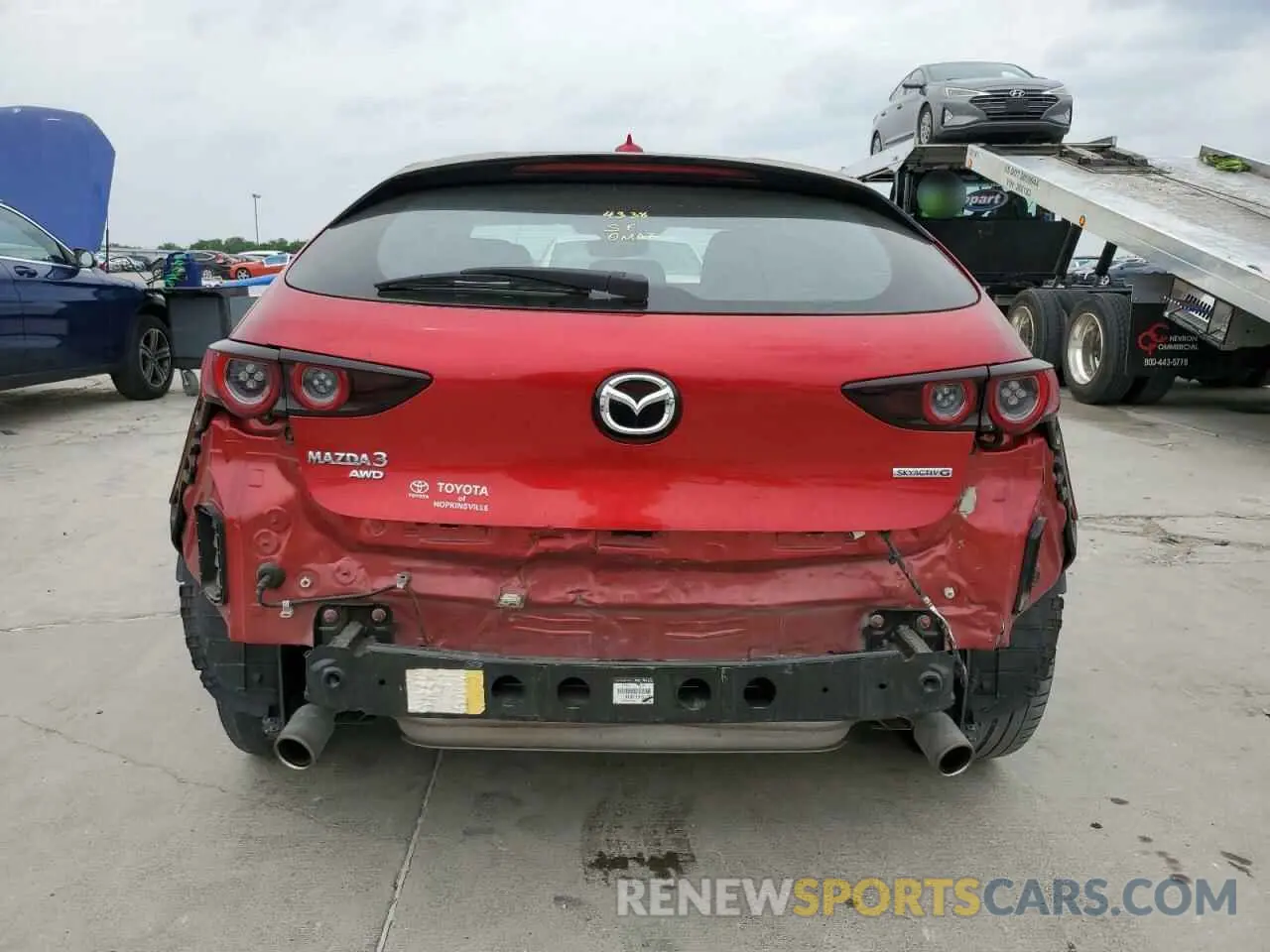 6 fotografías del automóvil dañado JM1BPBNM9K1124082 MAZDA 3 2019